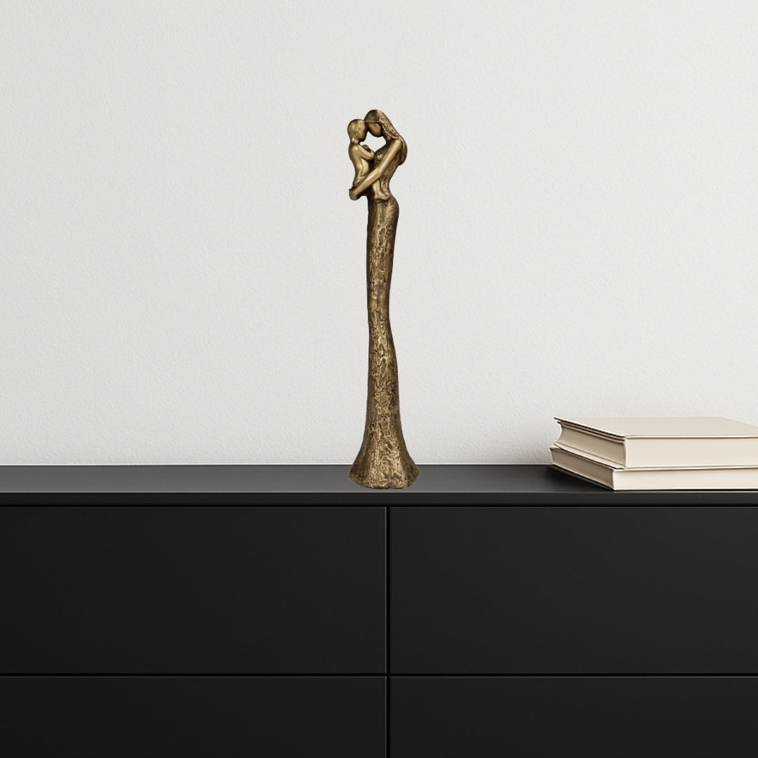 Modern figur, mor med barn - Symbol för familjen - Höjd 27cm - E43586