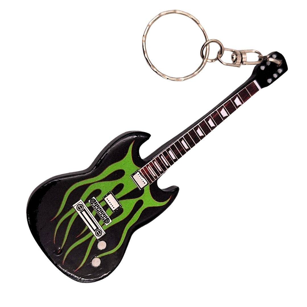 Nyckelring i trä, Metallica James Hetfield Grynch Heavy Metal-gitarr – EGK-1211