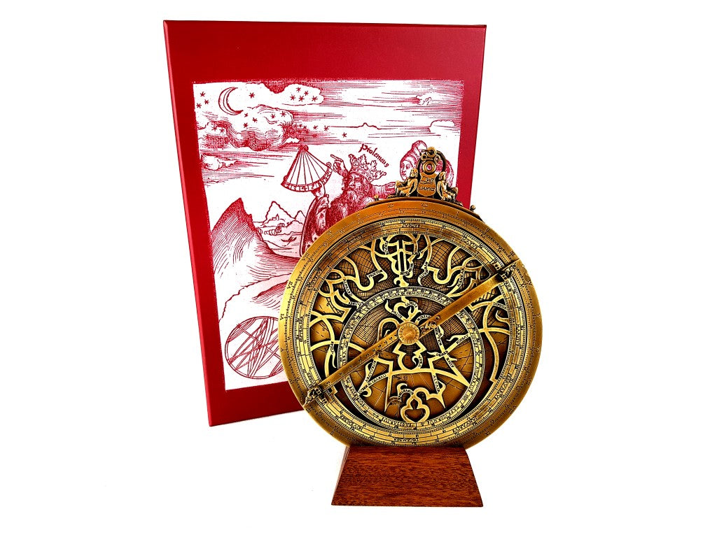 Stort Rojas-astrolabium i mässing – diameter 20 cm – reproduktion – H34
