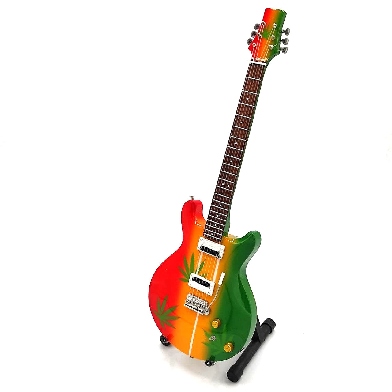 Minigitarr i stil med Bob Marley Tribute Ganja MGT-0468