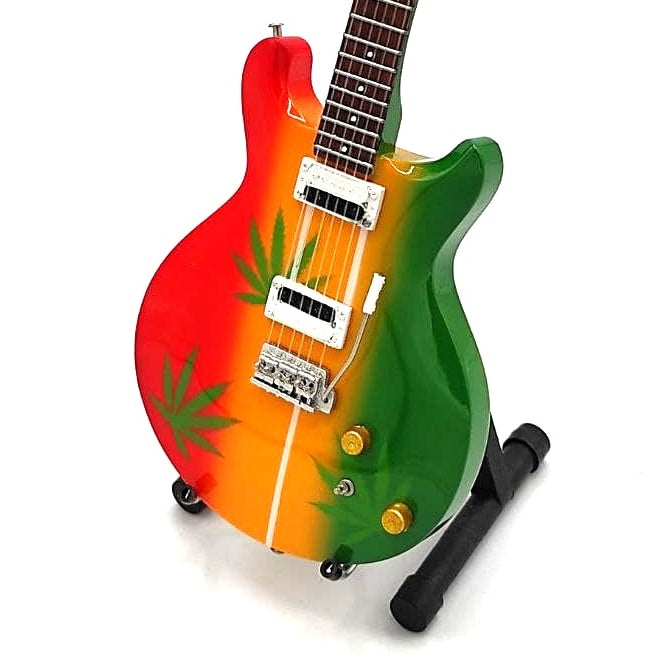 Minigitarr i stil med Bob Marley Tribute Ganja MGT-0468