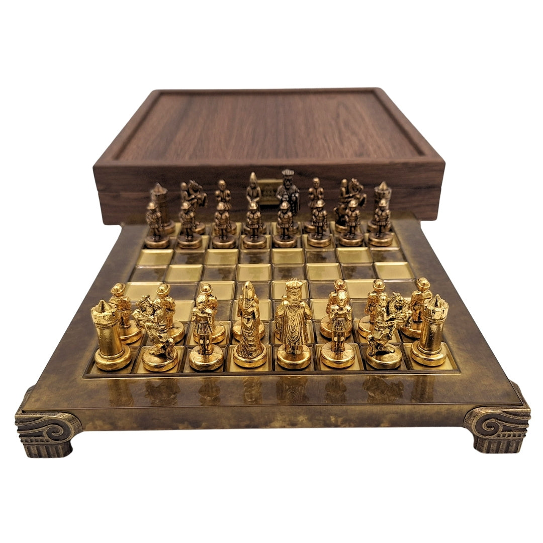 Exklusivt metallschack Byzantium 20x20 cm - S1CBRO