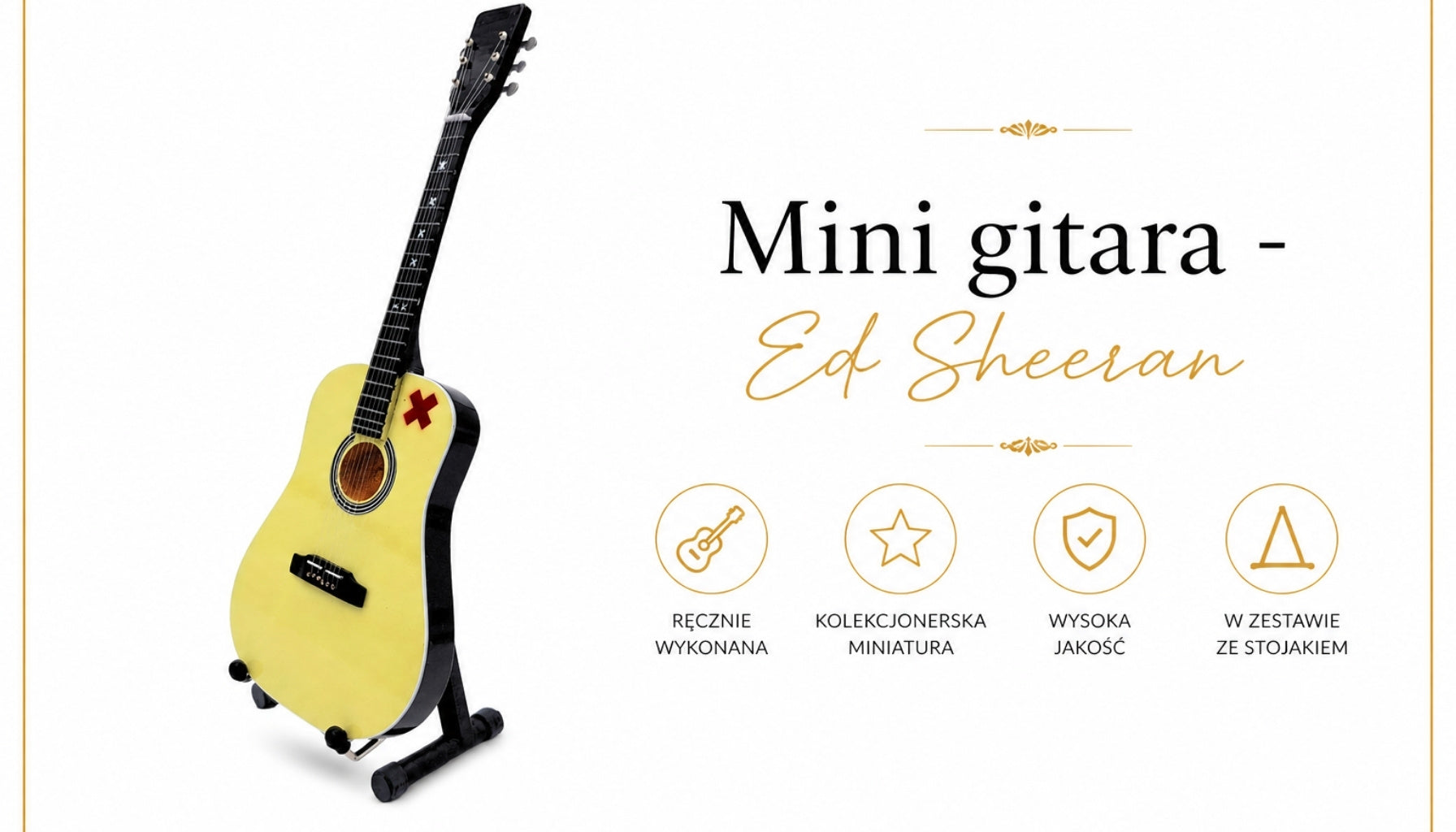 Minigitarr - Ed Sheeran 27,5 cm - MGT-7894