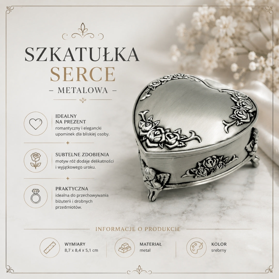 Hjärtformad metallask – 2099