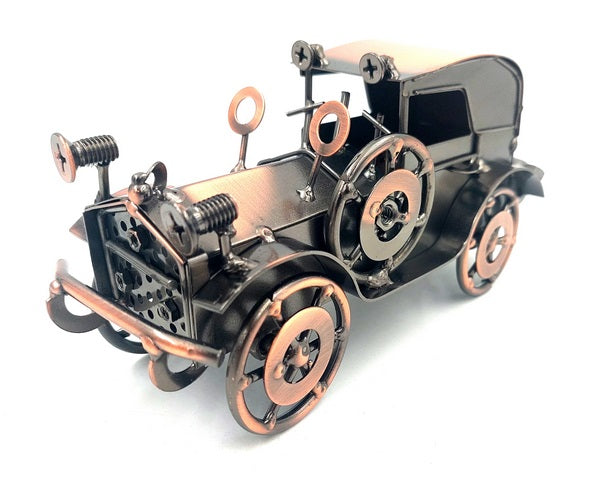 Metallmodell av retroautomobil, bildekoration vintage - Q87
