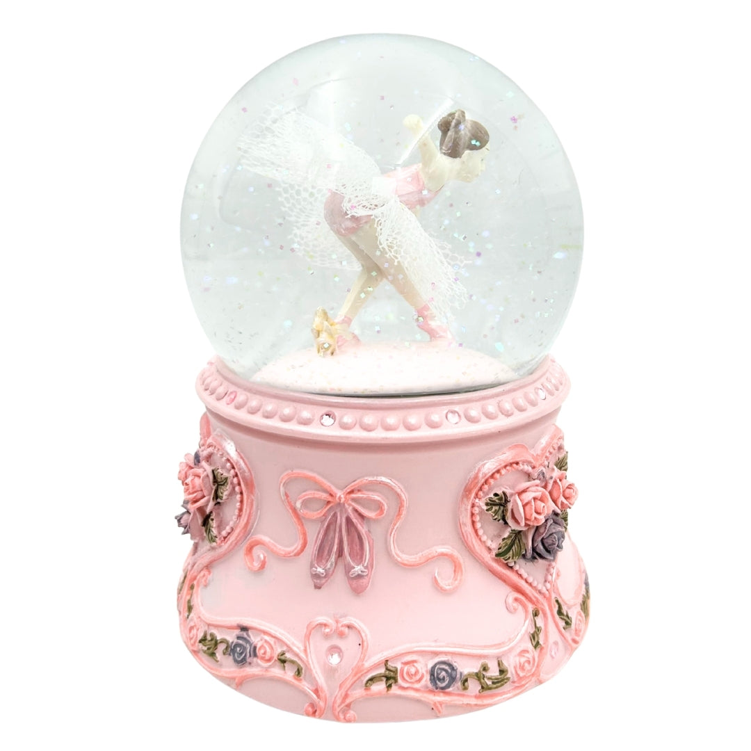 Speldosa Dansande Ballerina i Glaskula 15cm – MG-963