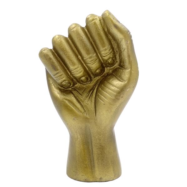 Dekorativ figur Knuten näve i aluminium 18cm – 20755-18