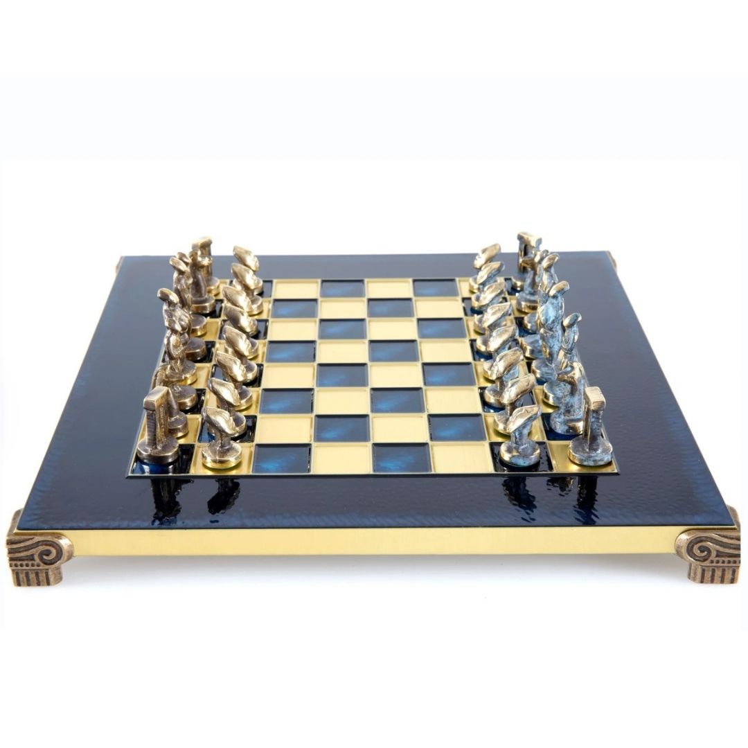 Lyxigt metallschack Cycladic 28x28cm - S22B