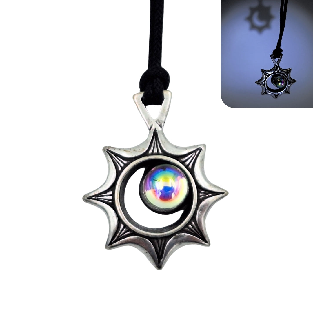 Halsband solförmörkelse – Optisk illusion – Present till en resenär - ECL32