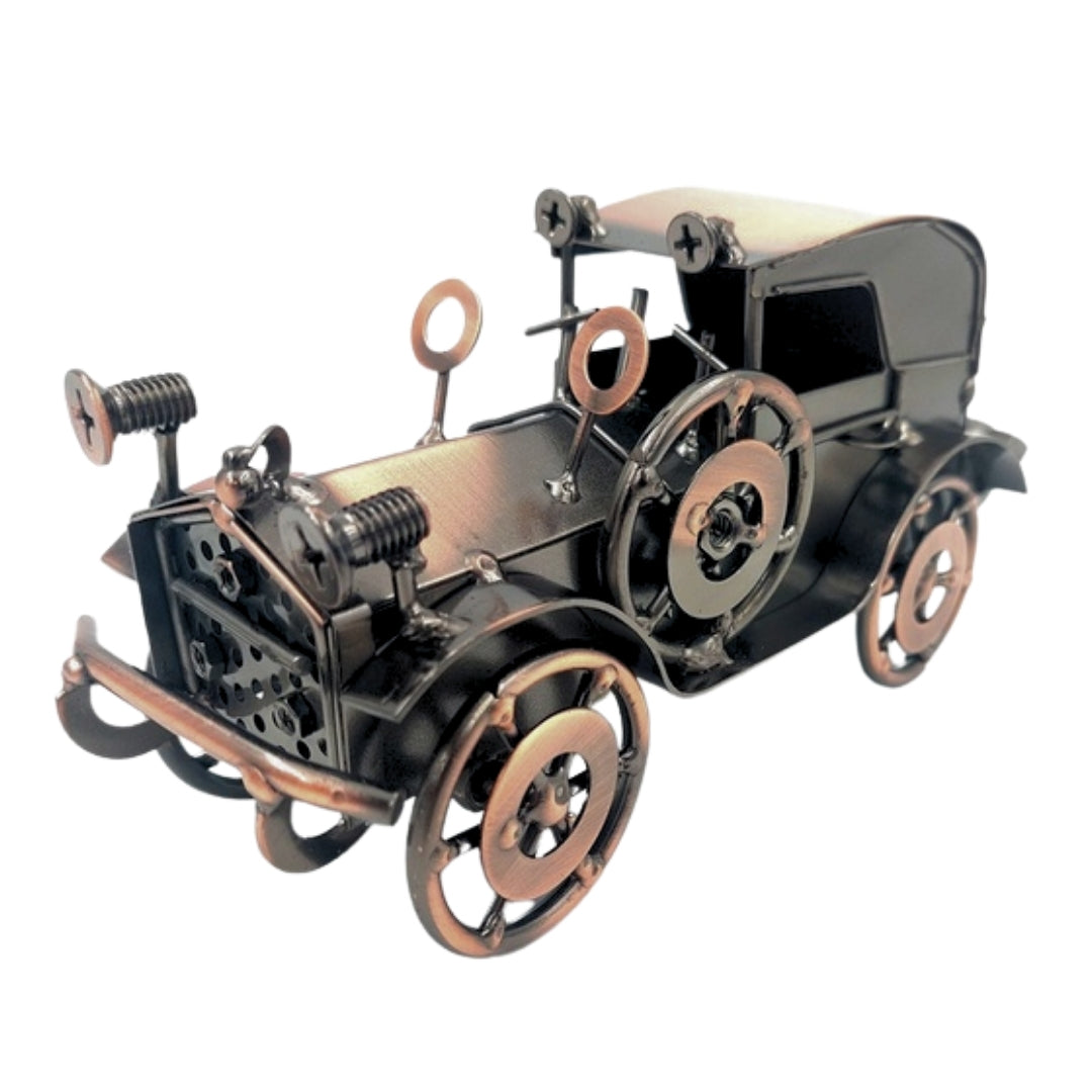 Metallmodell av retroautomobil, bildekoration vintage - Q87