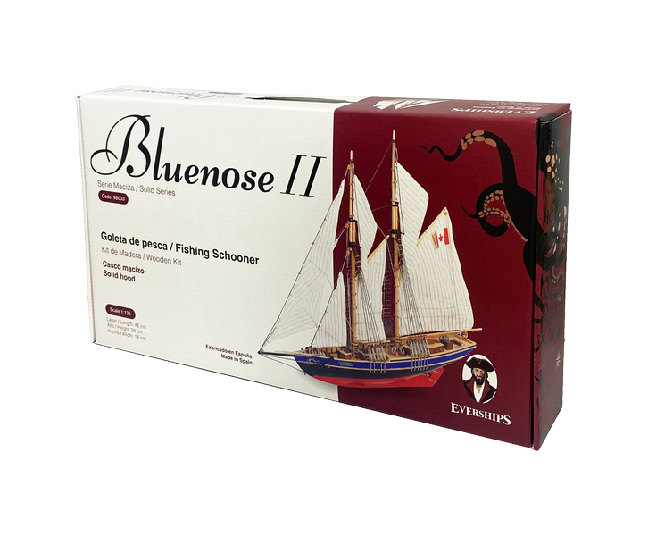 Bluenose II – skonare - trämodell för limning