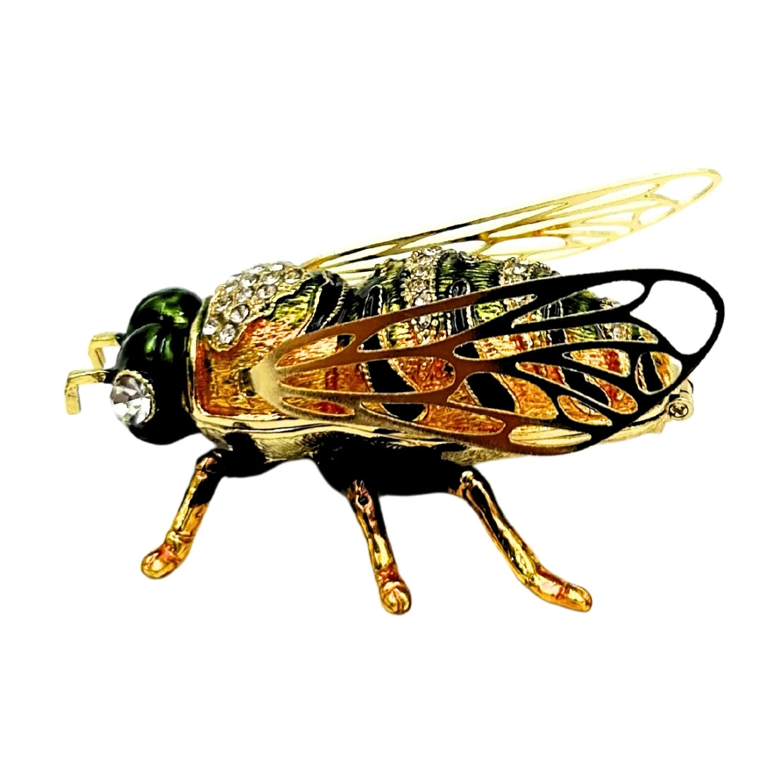 Exklusiv Smyckesask Dekorerad med Kristaller – Bi – HX542