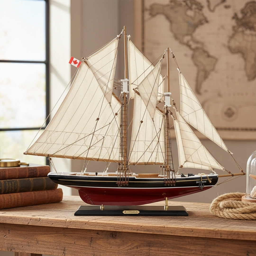 Modell av segelfartyget Bluenose 80cm - BL80