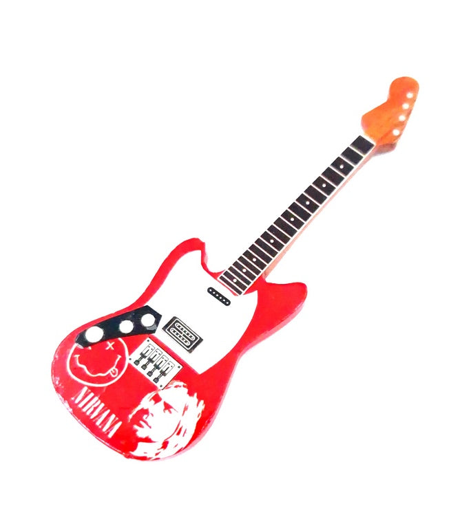 Kylskåpsmagnet gitarr Nirvana Kurt Cobain - 020877