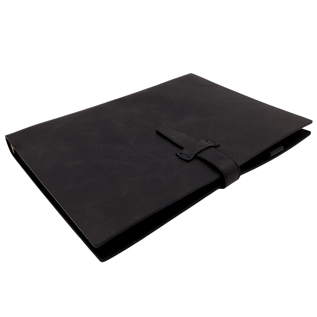 Elegant A5-läderanteckningsbok vintage retro med lås – dagbok/journal – EE4