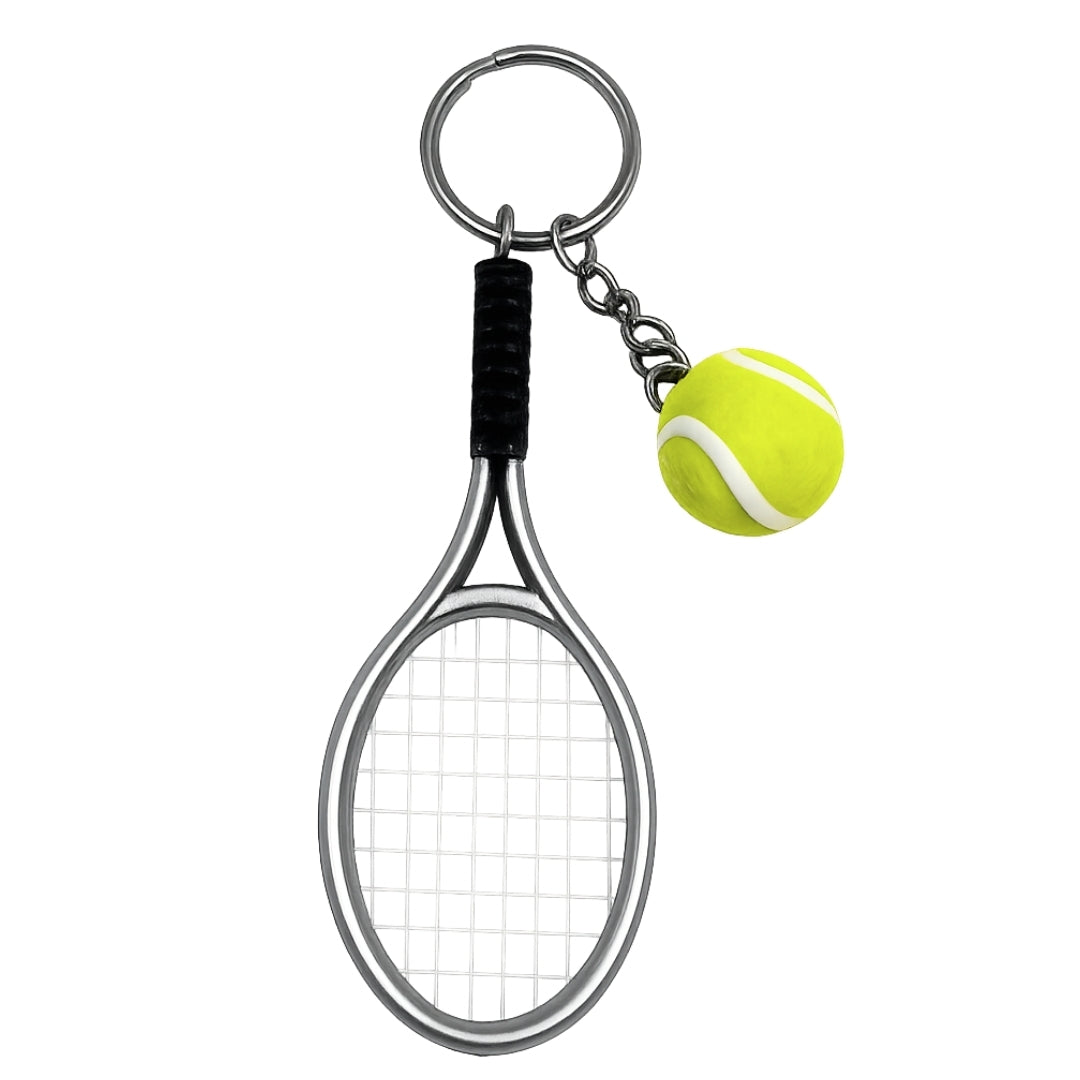 Sportnyckelring med tennisracket – present till tennisspelare - TRK-004