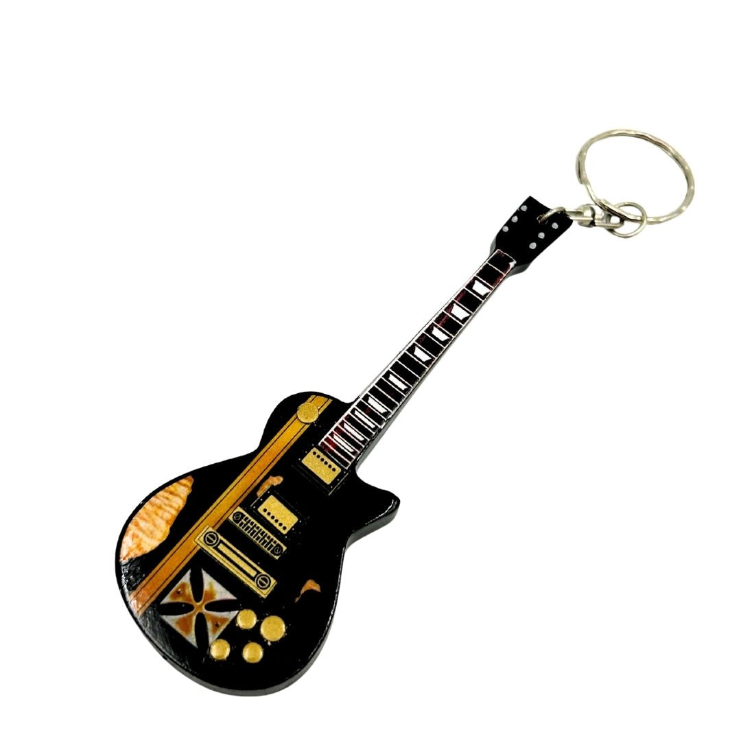 Nyckelring gitarr i stil med Metallica - James Hetfield - Iron Cross - EGK-0191