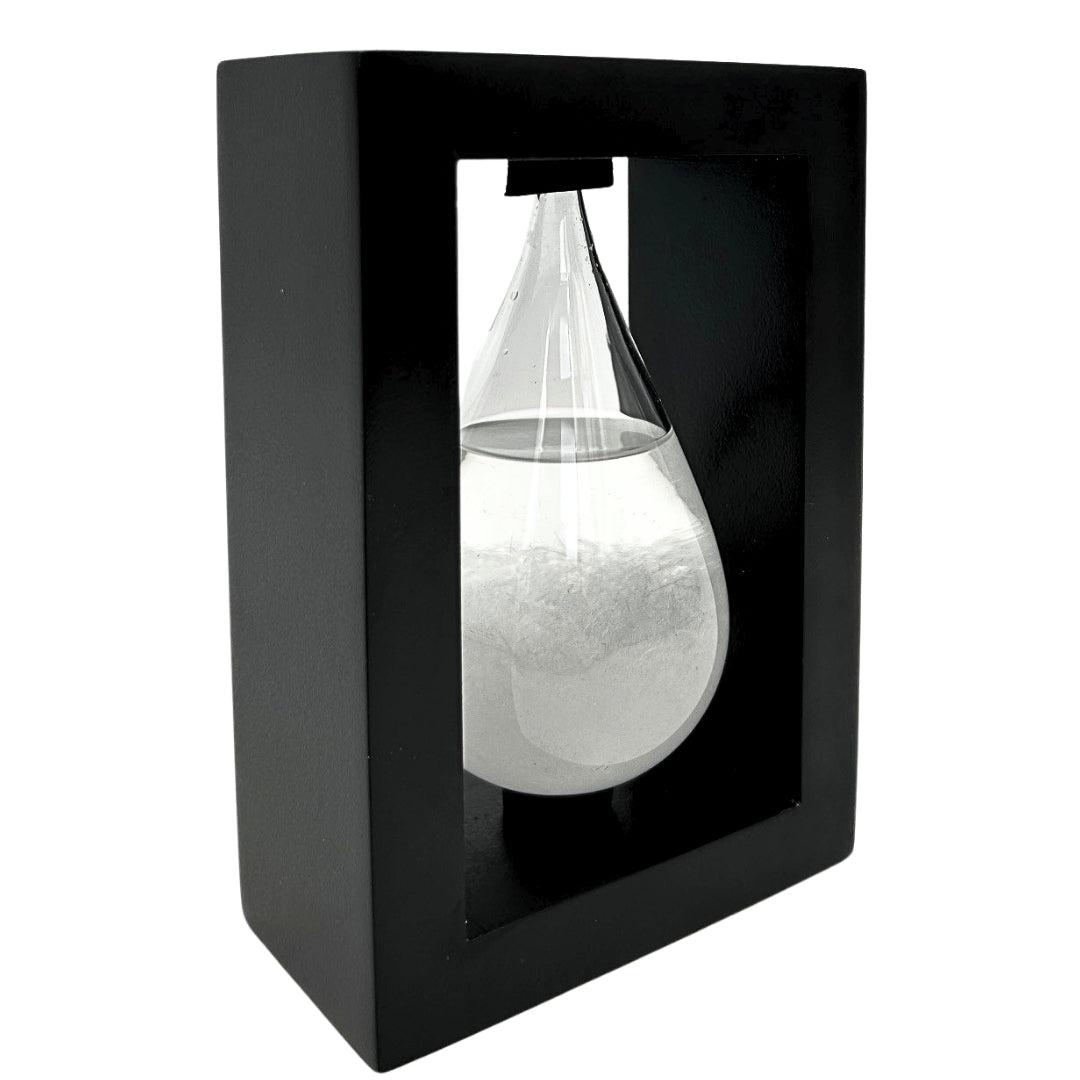 Fitzroys Stormbarometer i Träinfattning - Droppe Storm Glass – BAW1