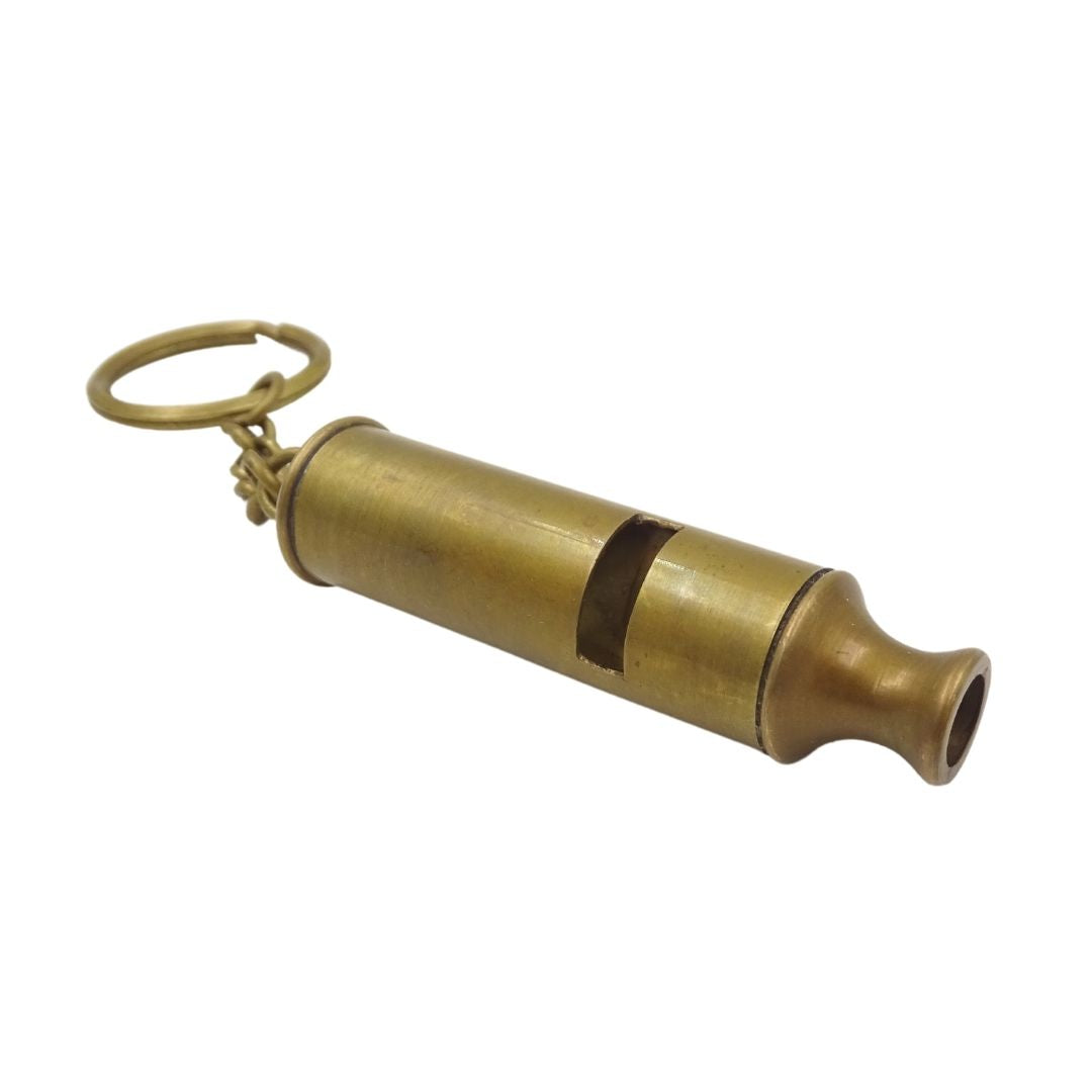 Visselpipa nyckelring i mässing – Key-0001