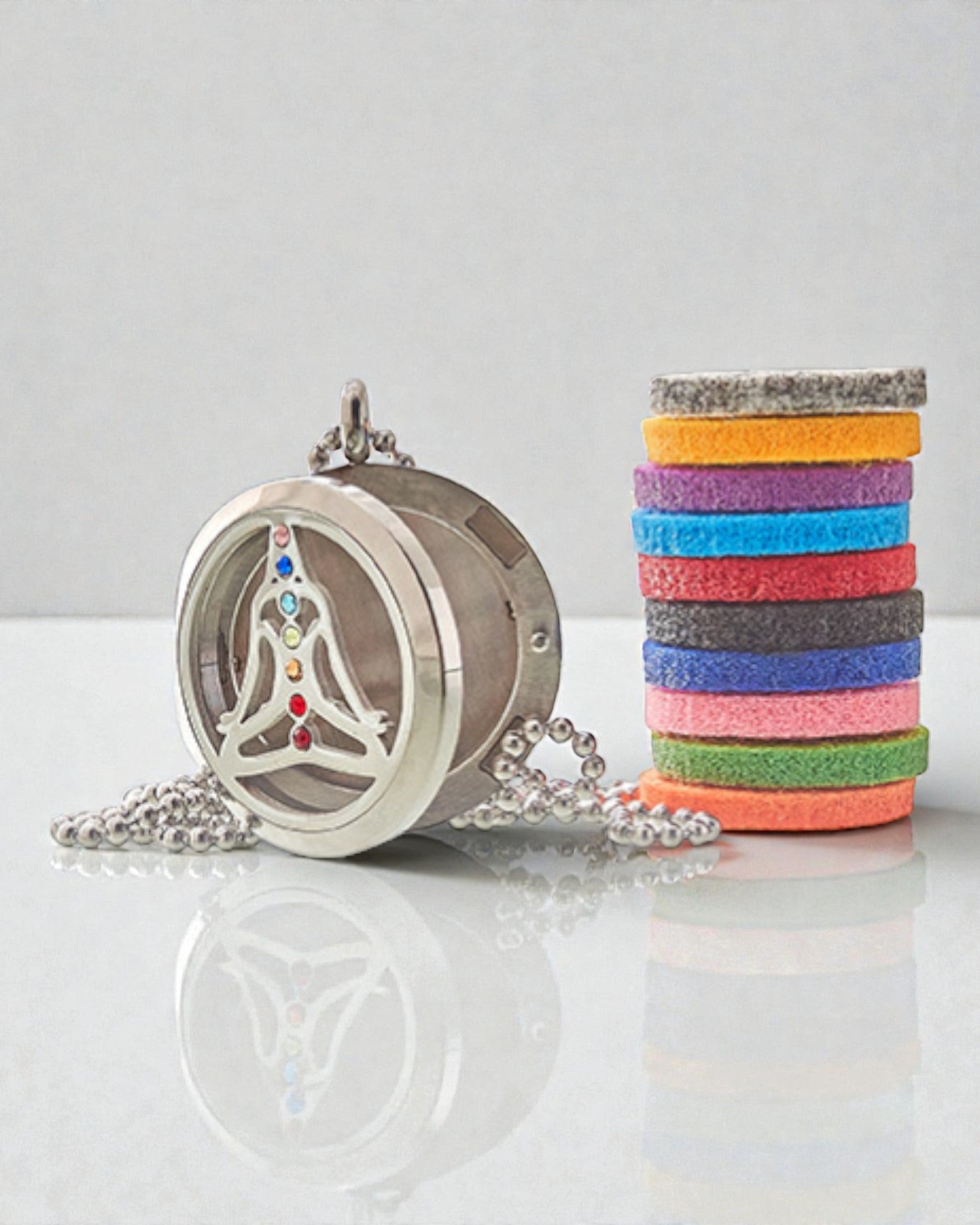 ZenAura – Aromaterapeutiskt halsband för yoga och chakra 30 mm