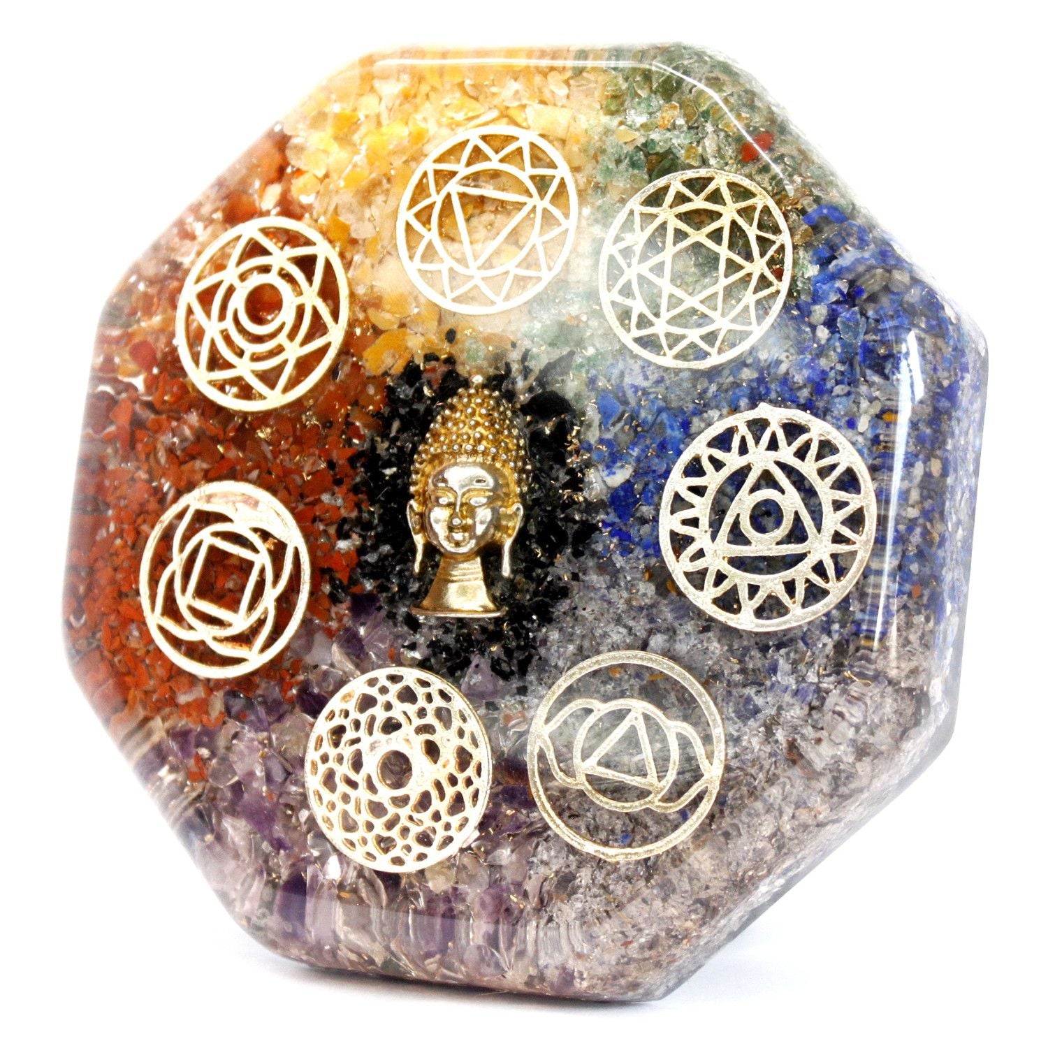 Orgonit skrivbordsströmpaket - Buddha chakra