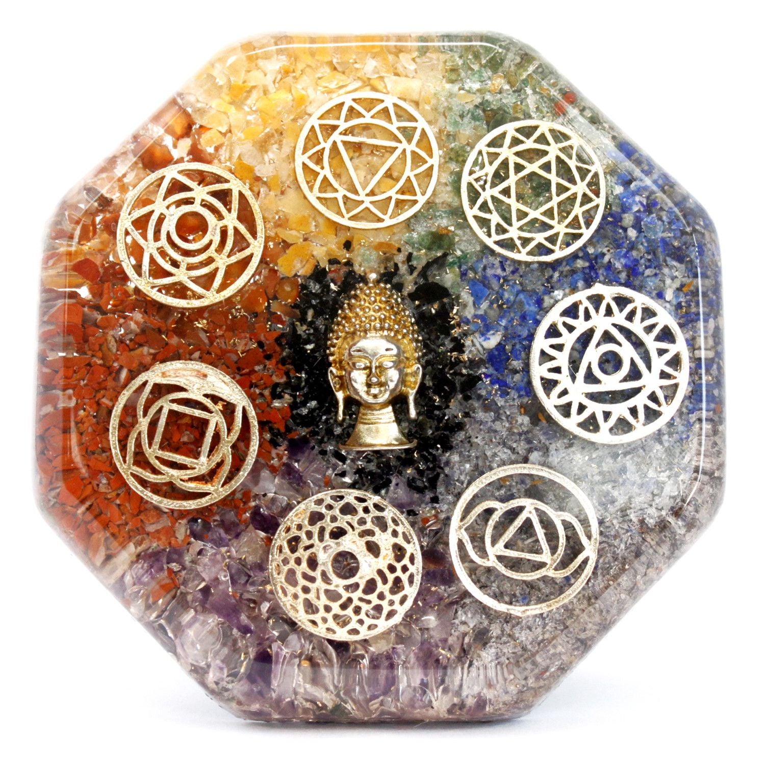 Orgonit skrivbordsströmpaket - Buddha chakra