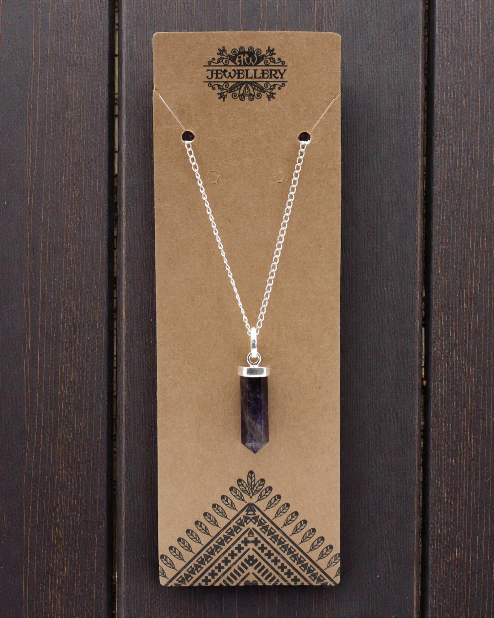 Ametistspets – Klassiskt spetsformat hänge av ametist