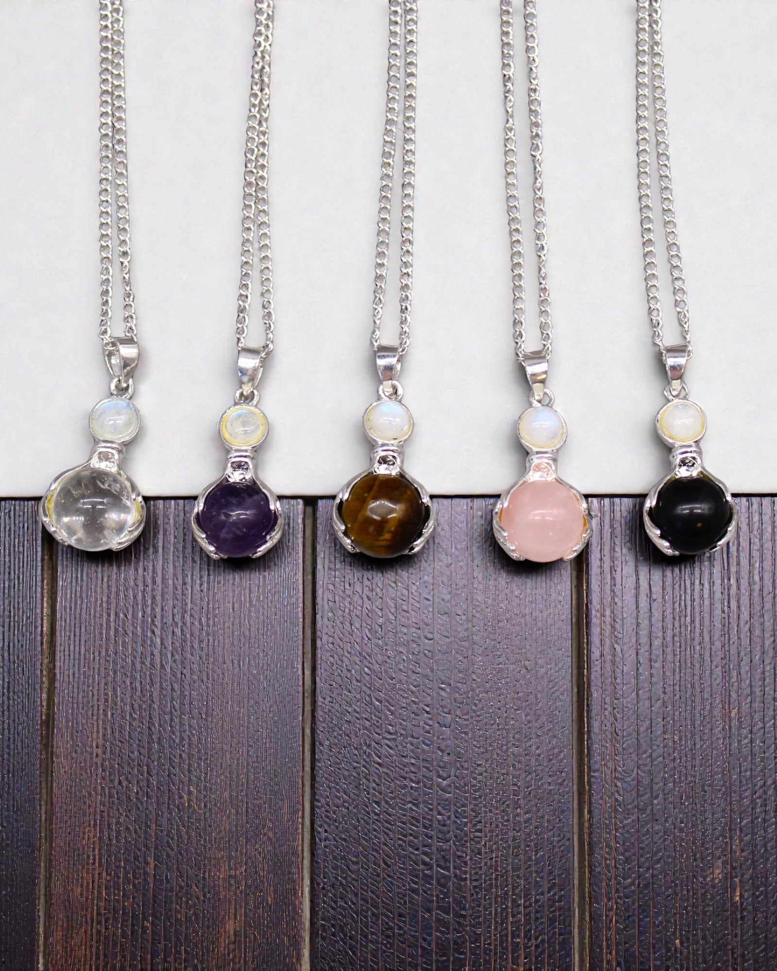 Ametisthänder – hängsmycke med läkande händer av ametist