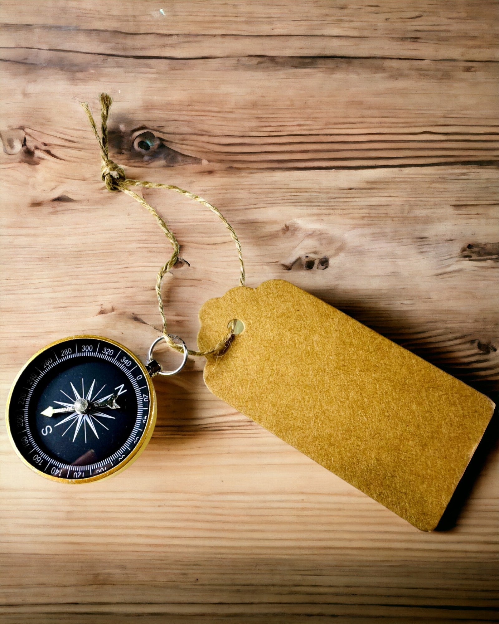 Kompakt Navigationskompass med Metallfinish – En Nödvändighet för Varje Resenär, med Gravyr