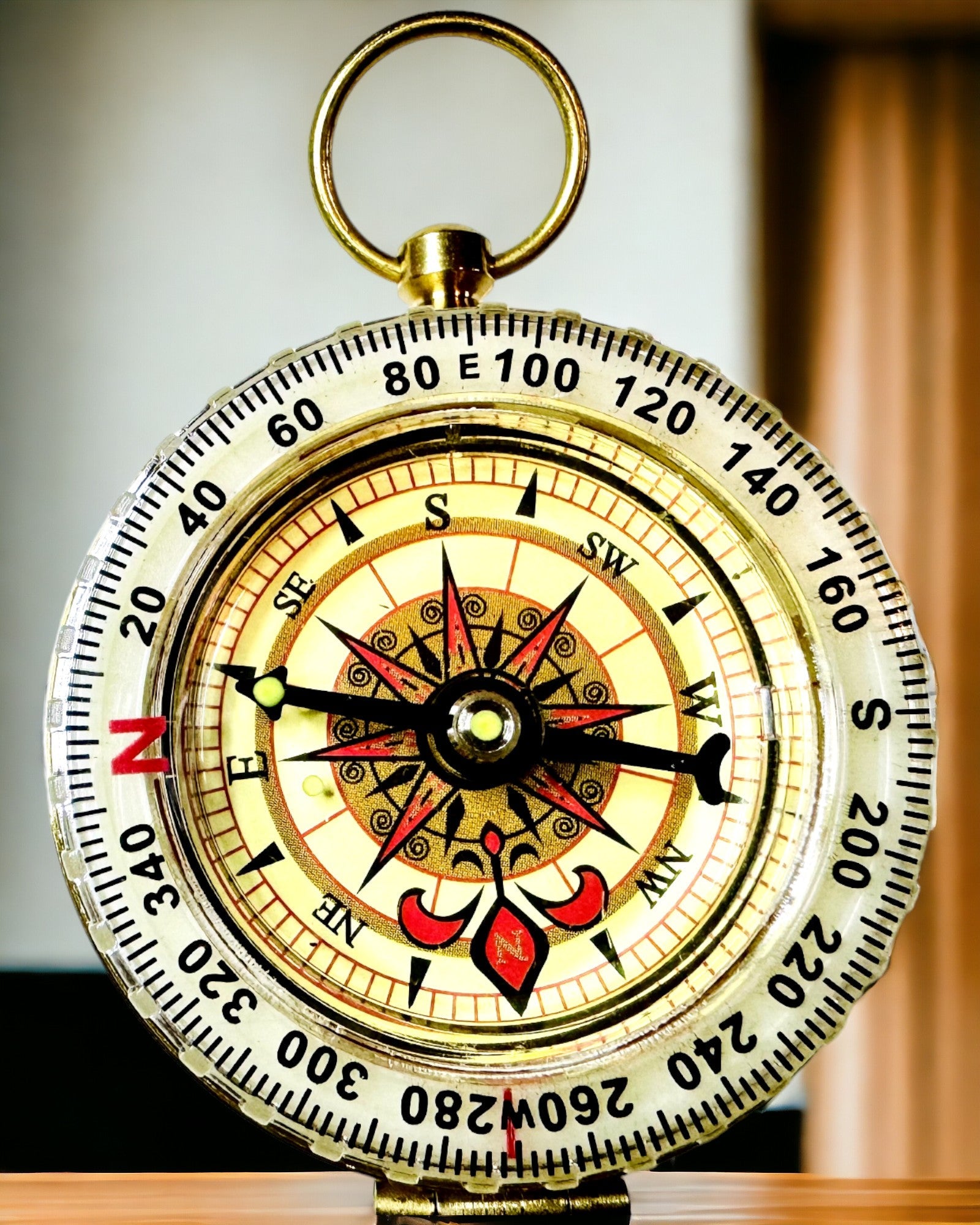 Elegant Set med Kompass och Signalförsedd Visselpipa