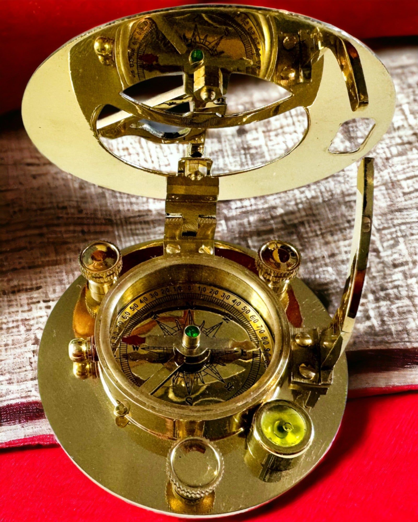 Navigationskompass med sextant och möjlighet till personalisering - Marin XL