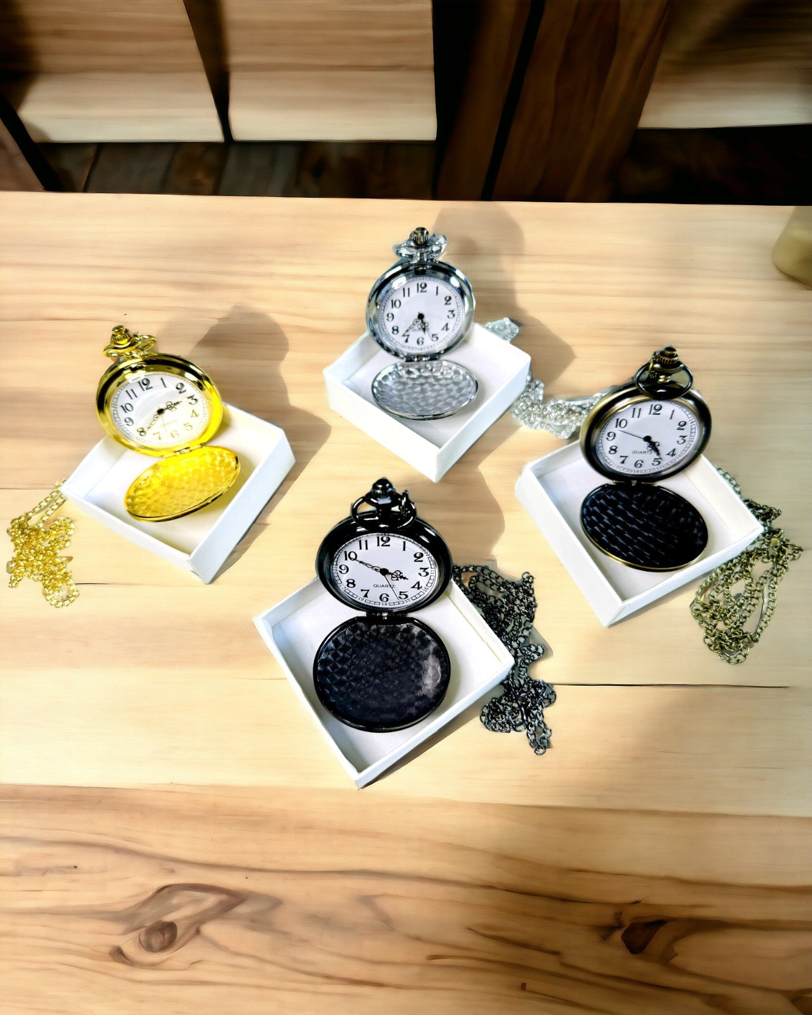 Svart fickur "Klasyczny Elegans" med möjlighet till gravyr