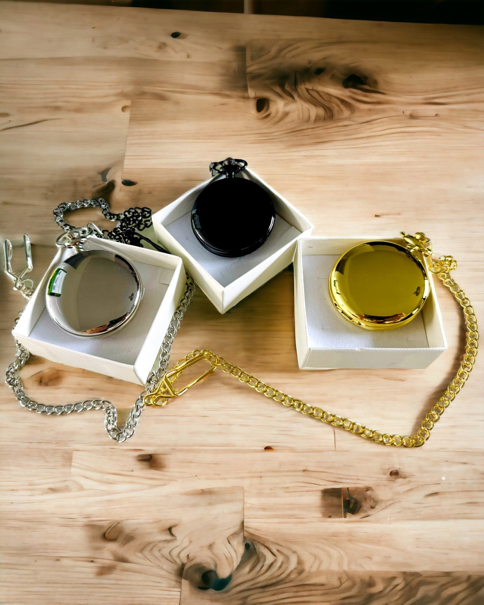 Silverfickur med kvartsverk och möjlighet till gravyr