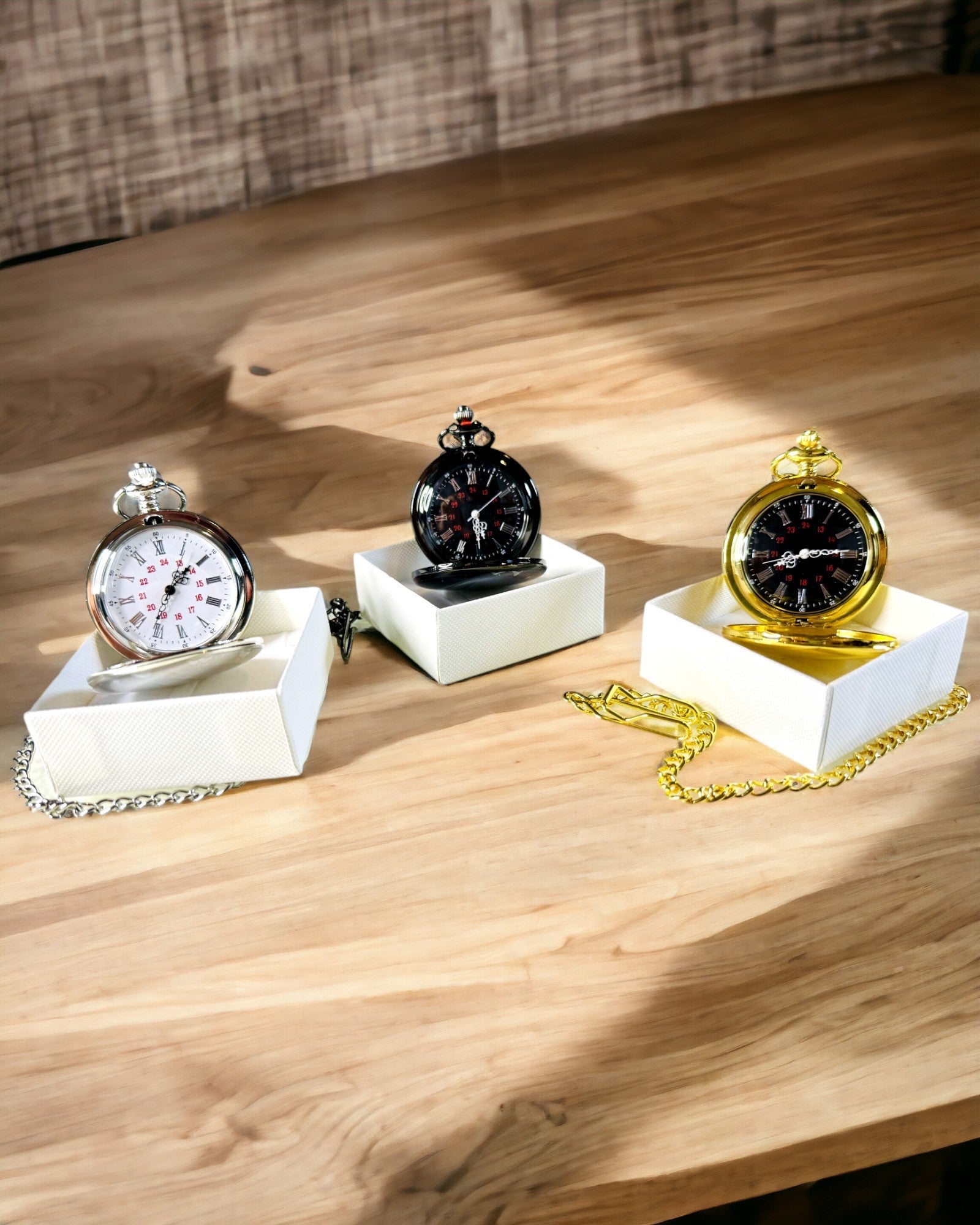 Svart fickur "Elegancja Czasu" med personaliseringsalternativ