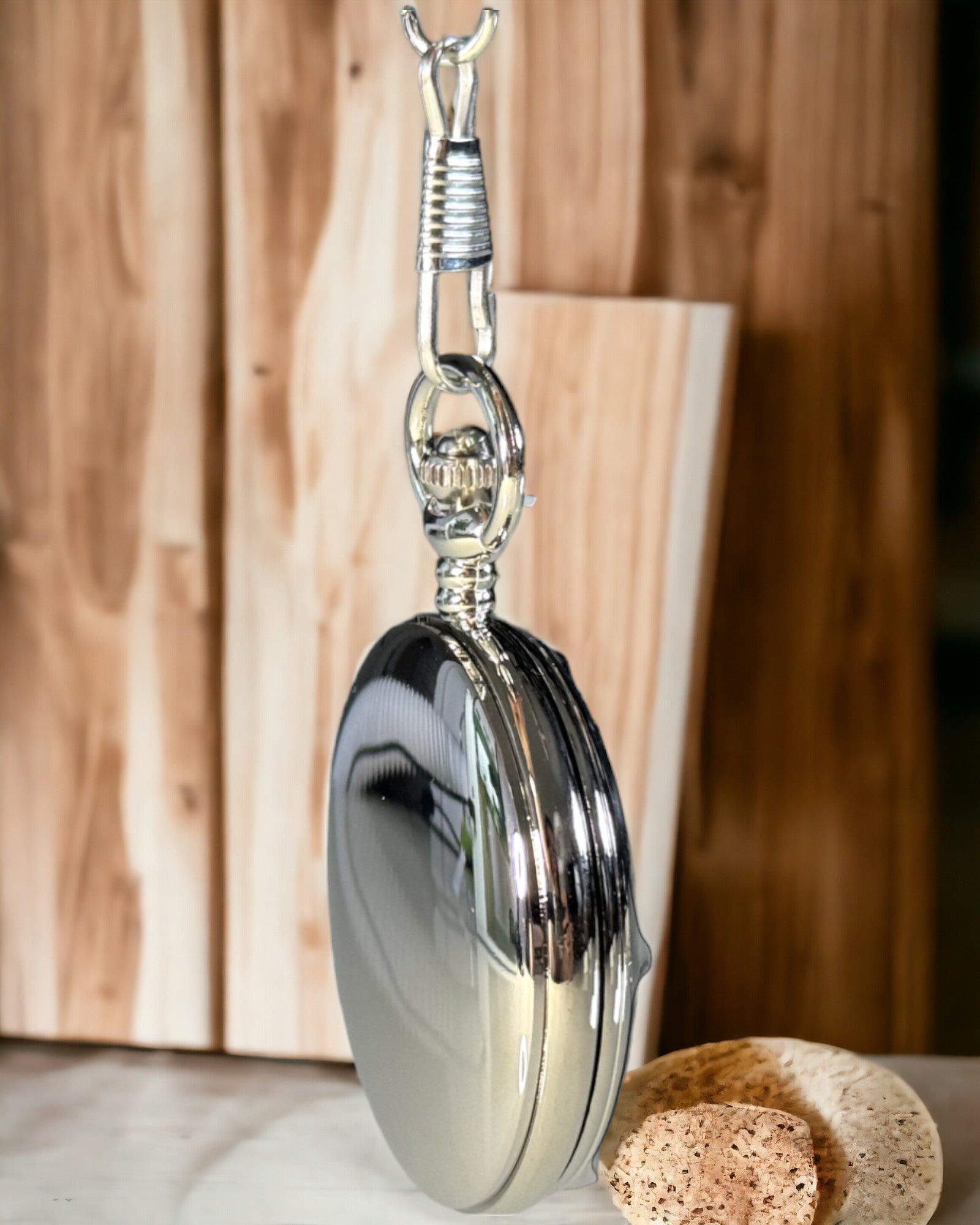 Silverfickur med kvartsverk och möjlighet till gravyr