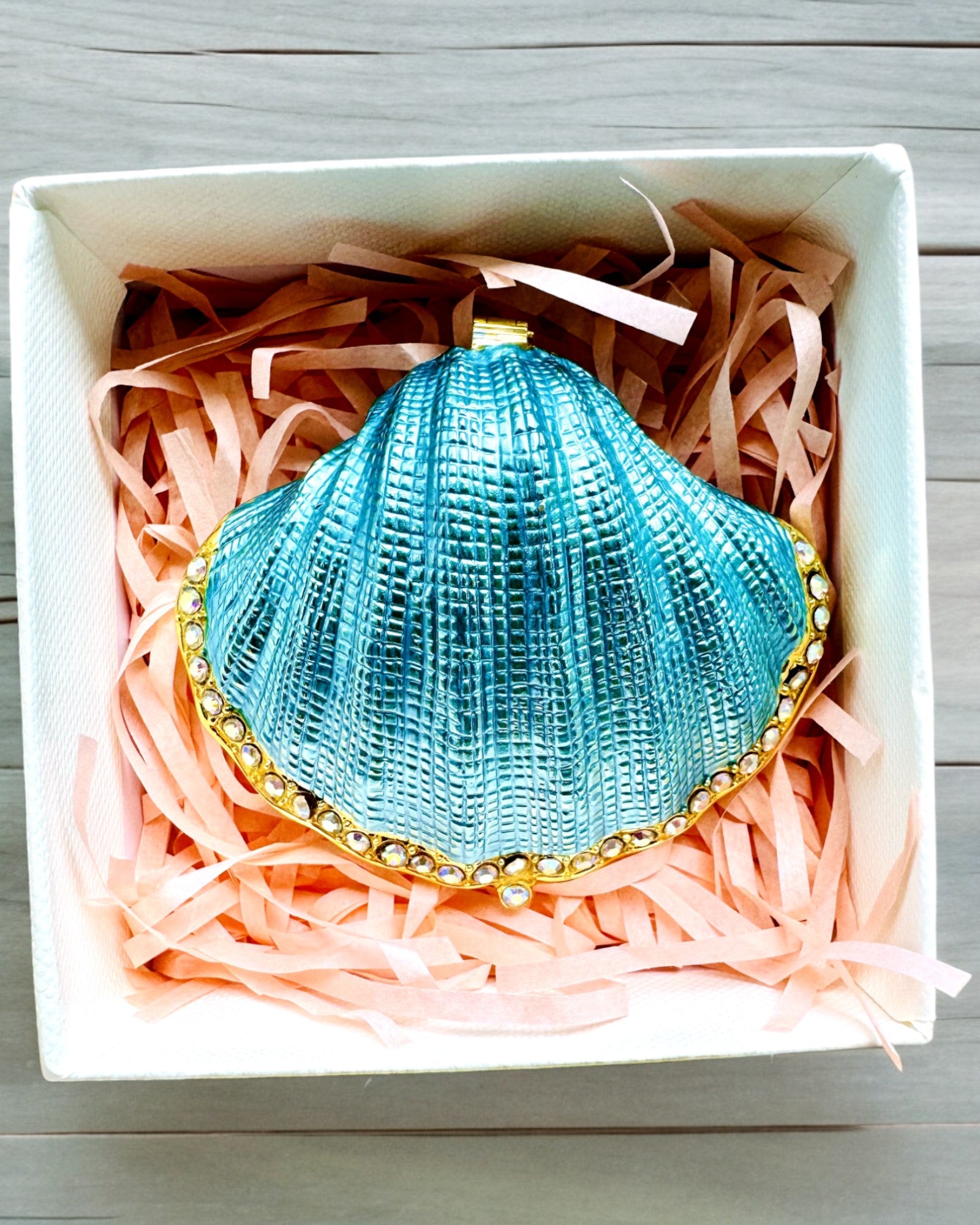 Skarbiec Wspomnień Muszelka - Smyckeskrin med möjlighet till personlig gravyr, present