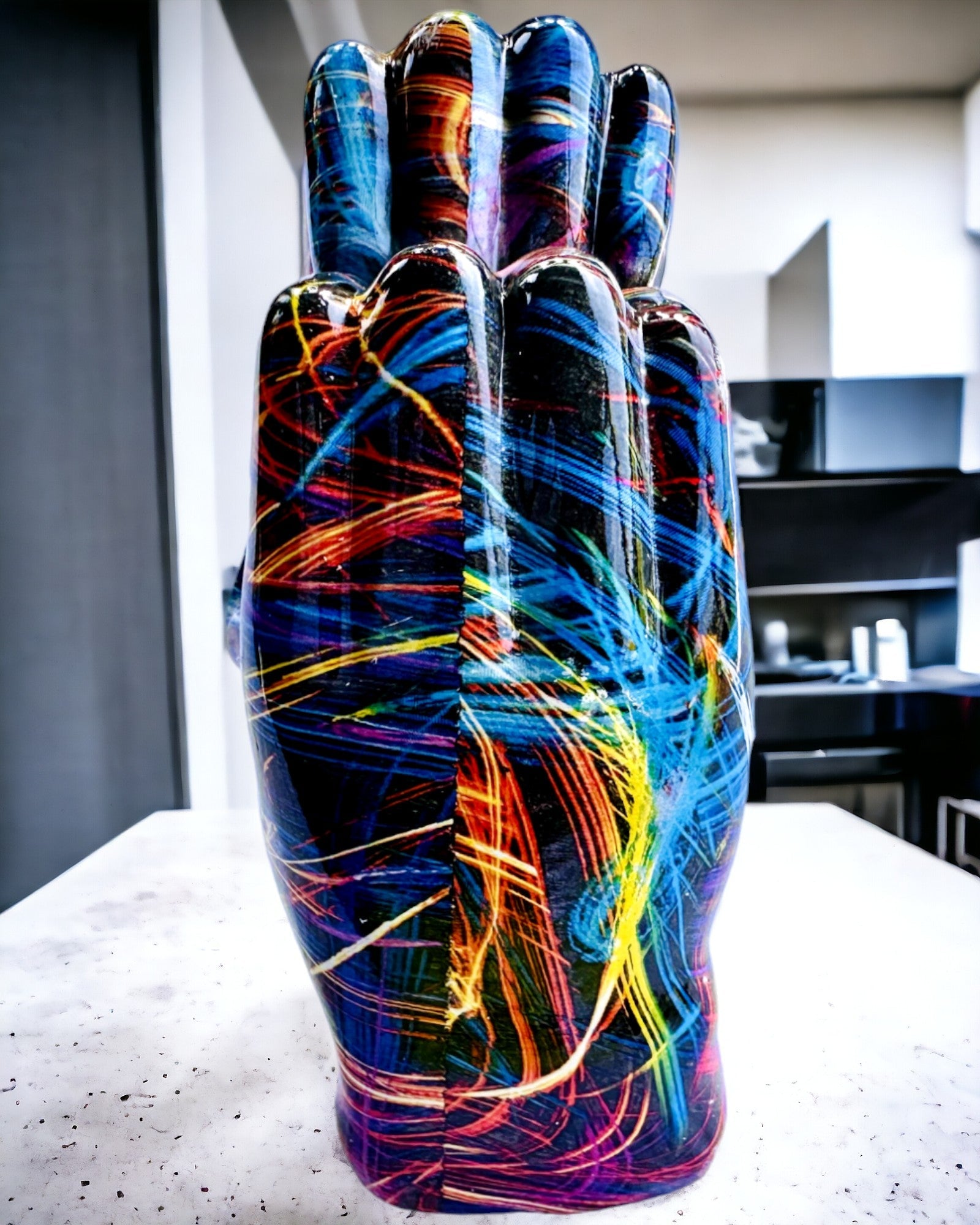 Kalejdoskop Hjärta – Handgjord Prydnad av Harts med Graveringsmöjlighet