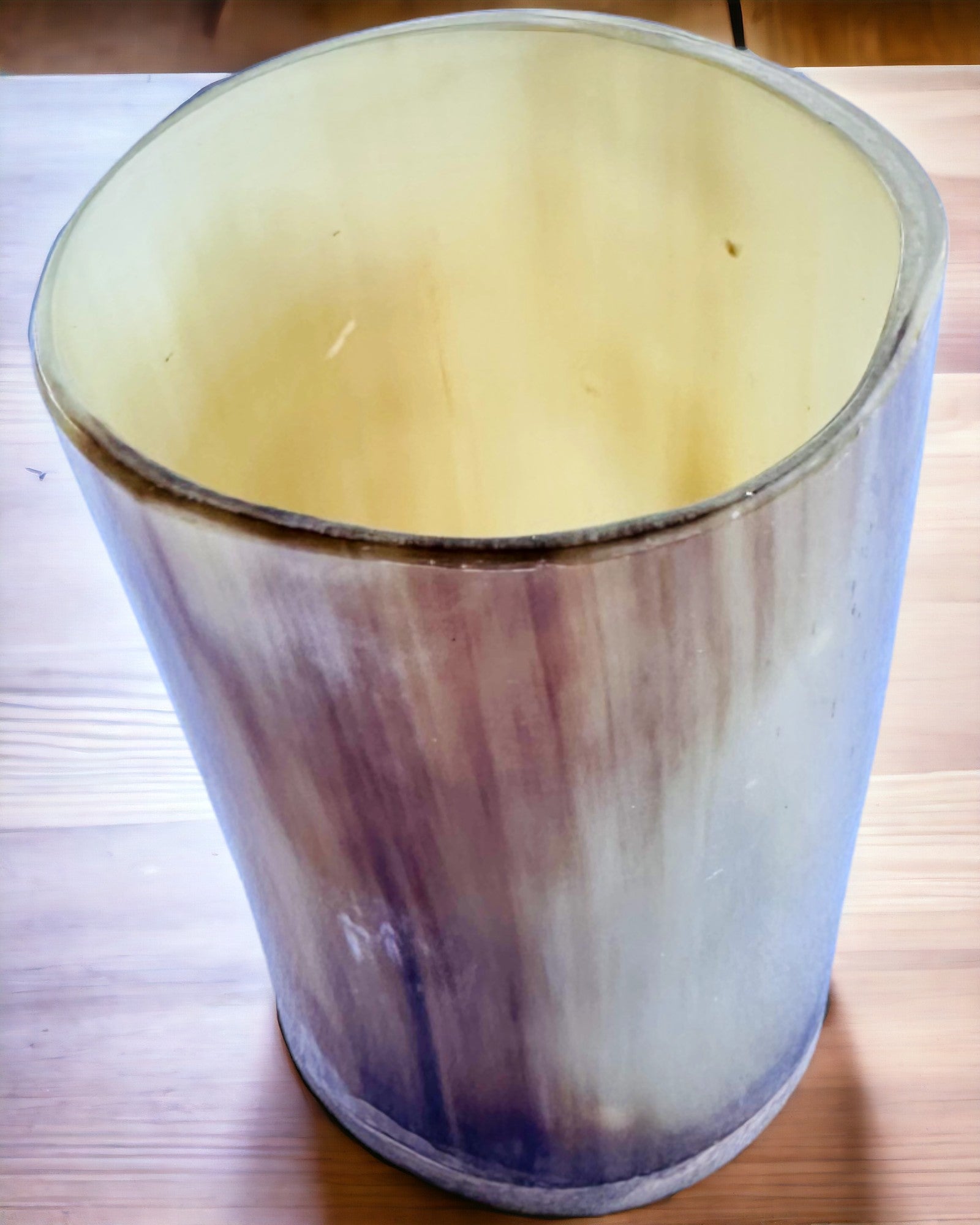 Handgjord Liten Kopp med Graveringsmöjlighet, indisk Bägare, möjlighet till anpassning som present, gravyr. Ljus färg