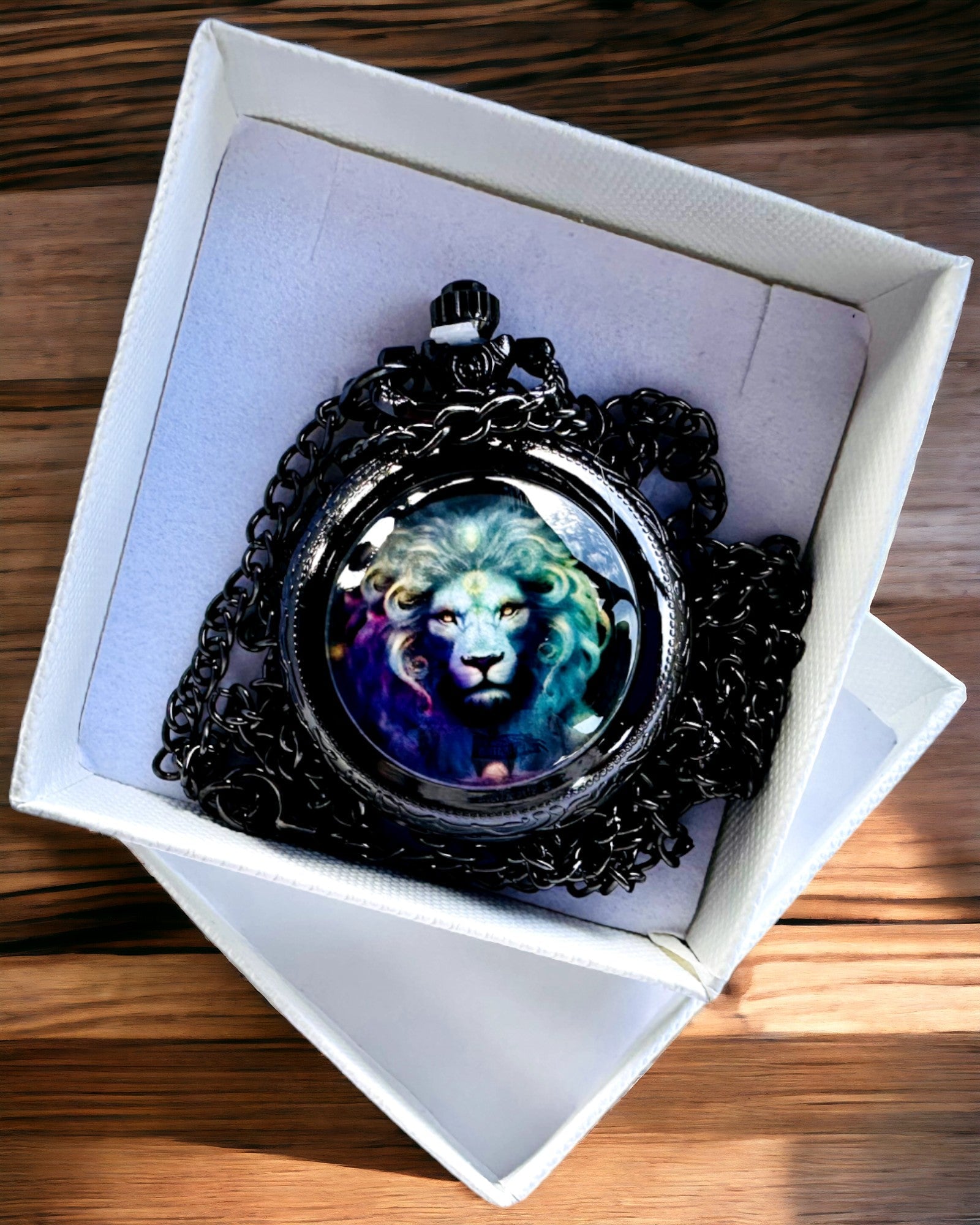 Fickur "Majesty Lion" med Graveringsmöjlighet