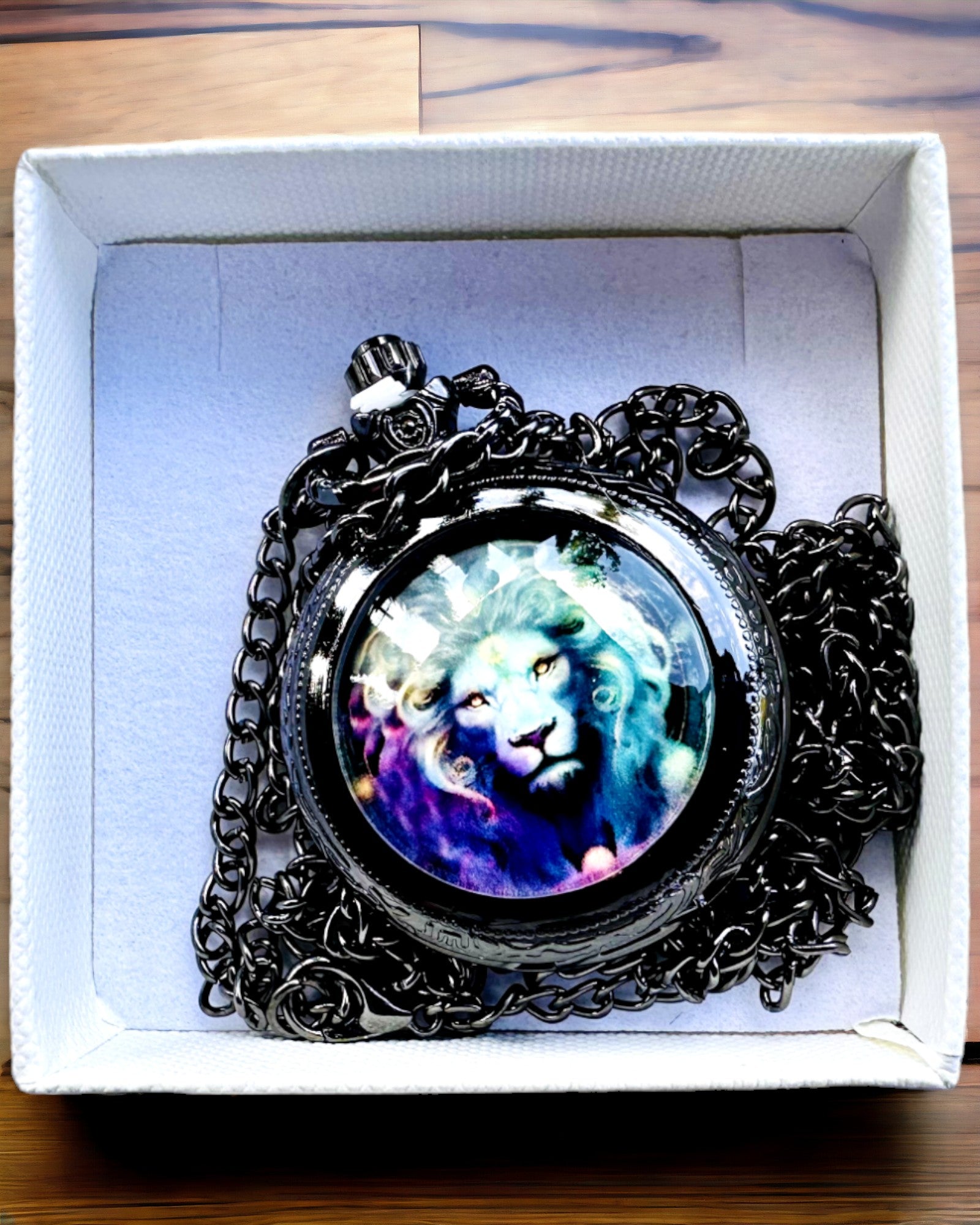 Fickur "Majesty Lion" med Graveringsmöjlighet