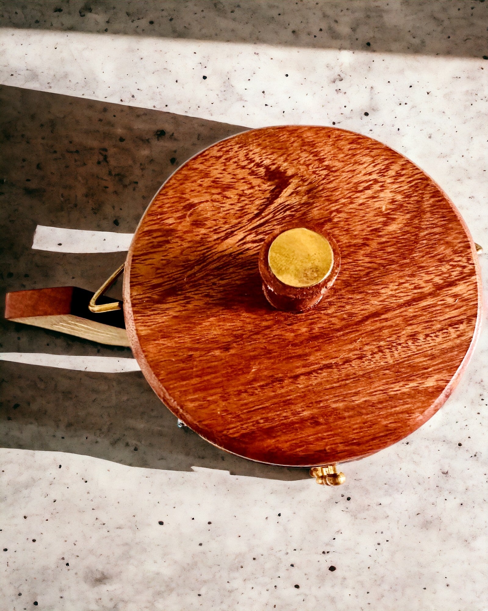 Retro Trälåda "Herbaciarnik" med Graveringsalternativ