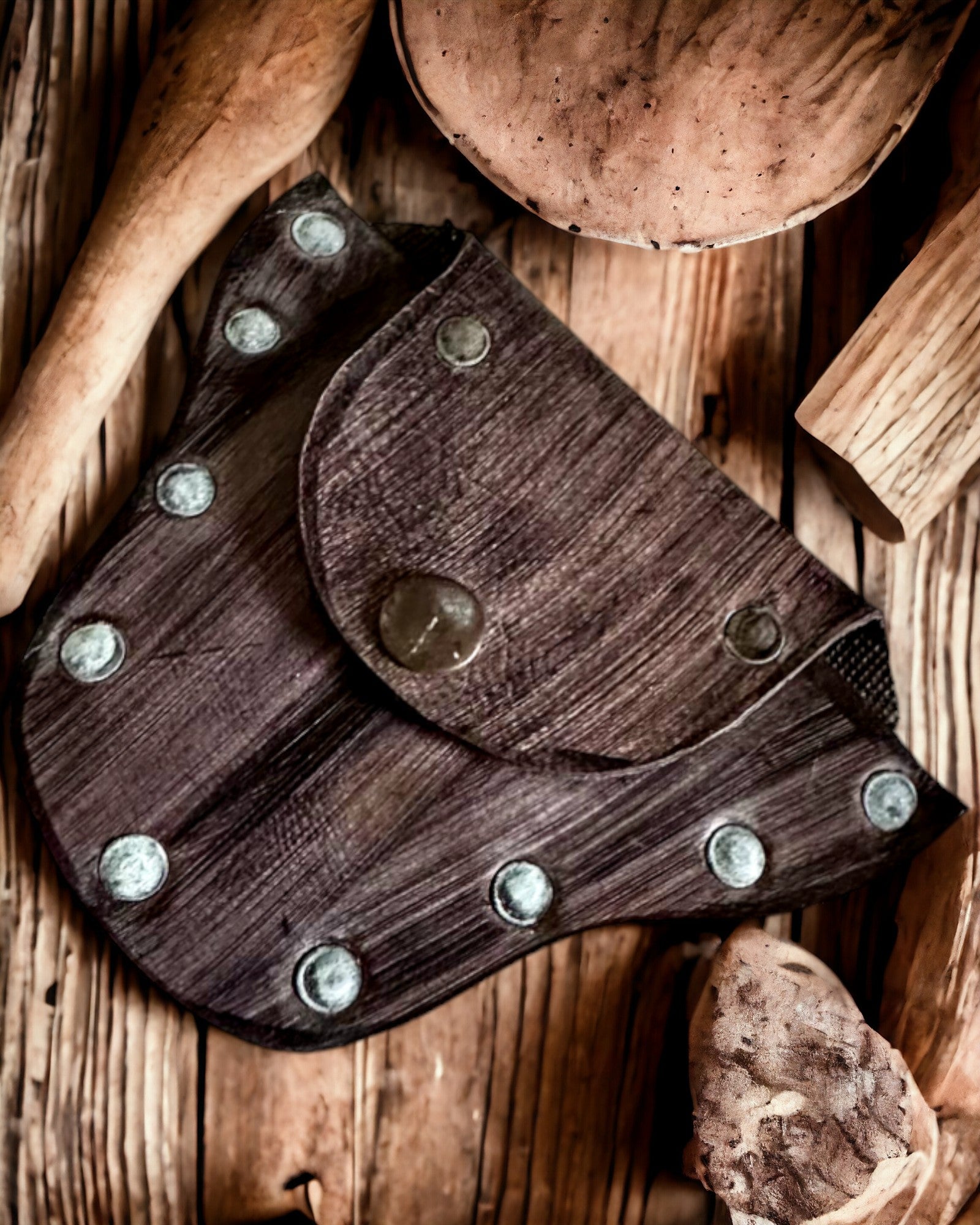 Skogstomtens Ficka - Handgjord Liten Läderpung