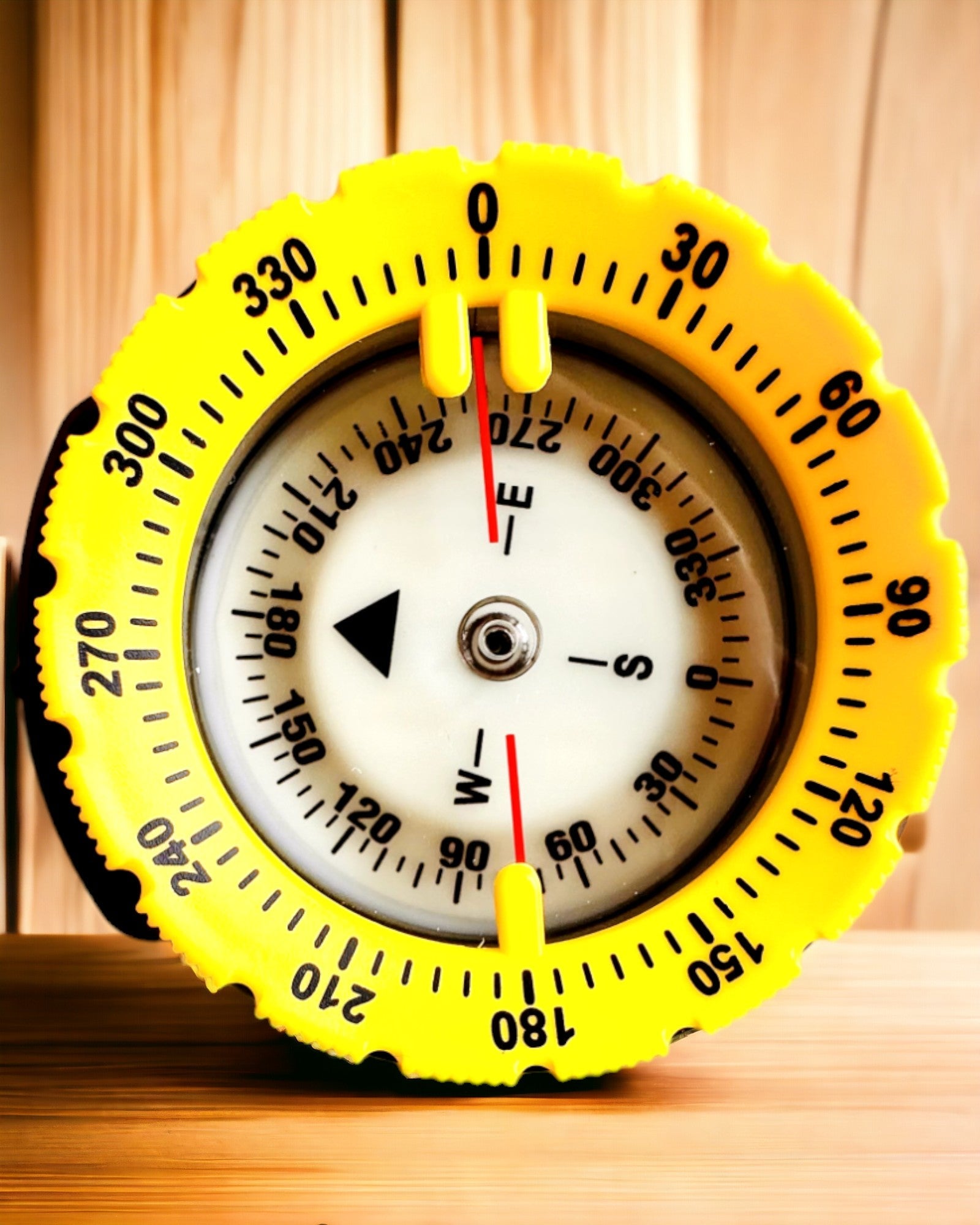 Dykarkompass AquaGuide - vattentät kompass med luminescensfunktion och flexibel rem, möjlighet till anpassning