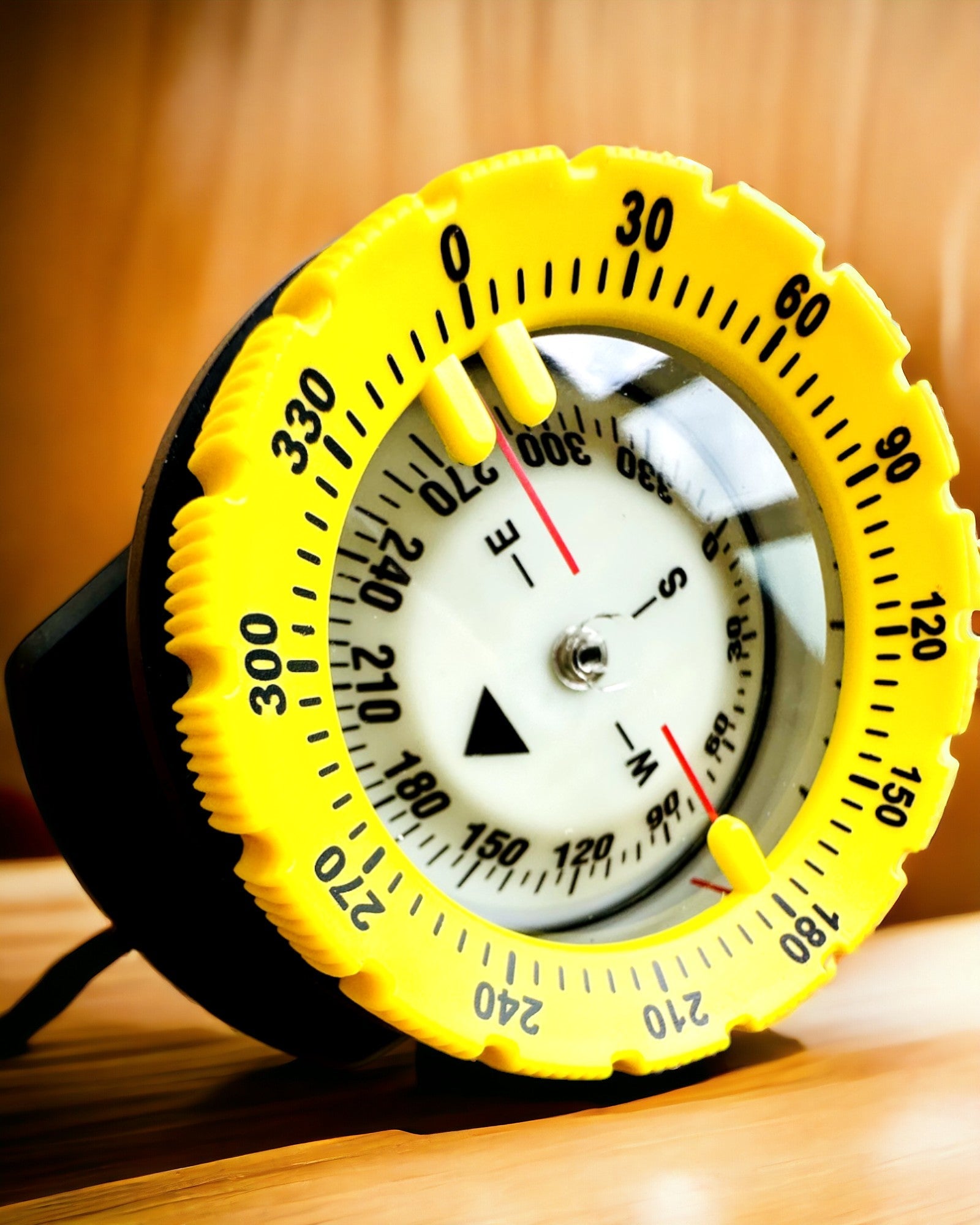 Dykarkompass AquaGuide - vattentät kompass med luminescensfunktion och flexibel rem, möjlighet till anpassning