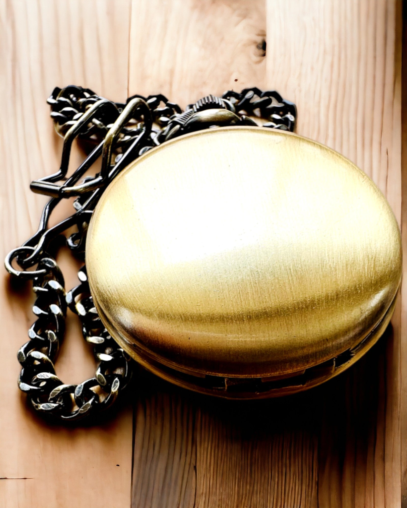 Klassisk fickur "Vintage Elegance", färg guld, möjlighet till personlig gravyr