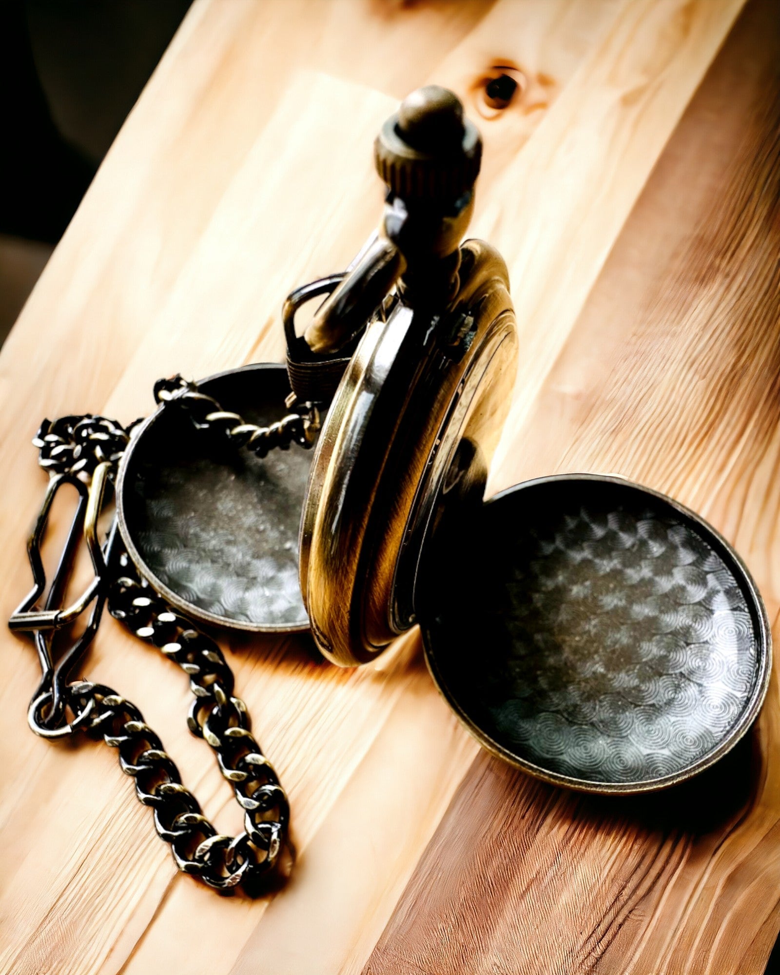 Klassisk fickur "Vintage Elegance", färg guld, möjlighet till personlig gravyr