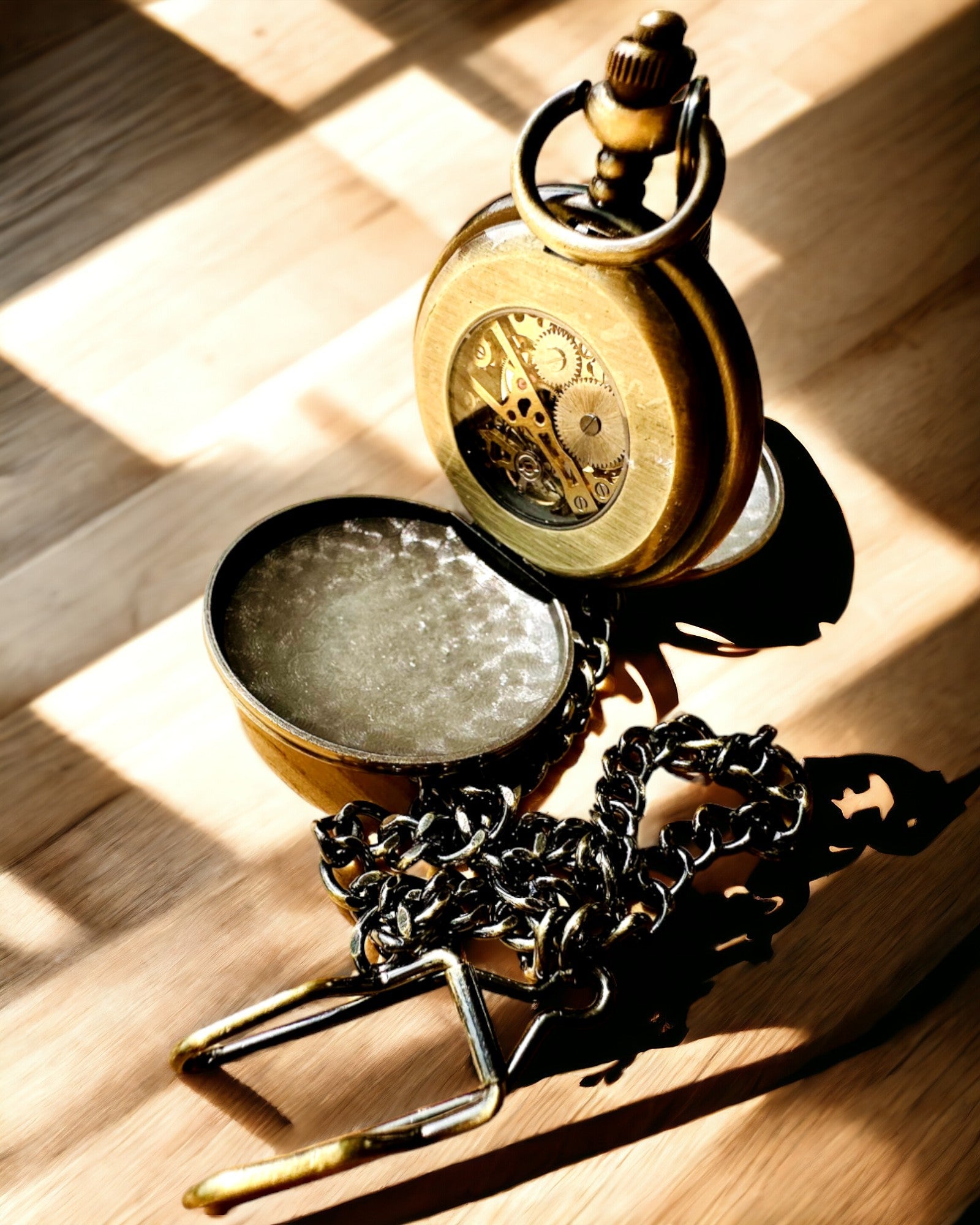 Klassisk fickur "Vintage Elegance", färg guld, möjlighet till personlig gravyr