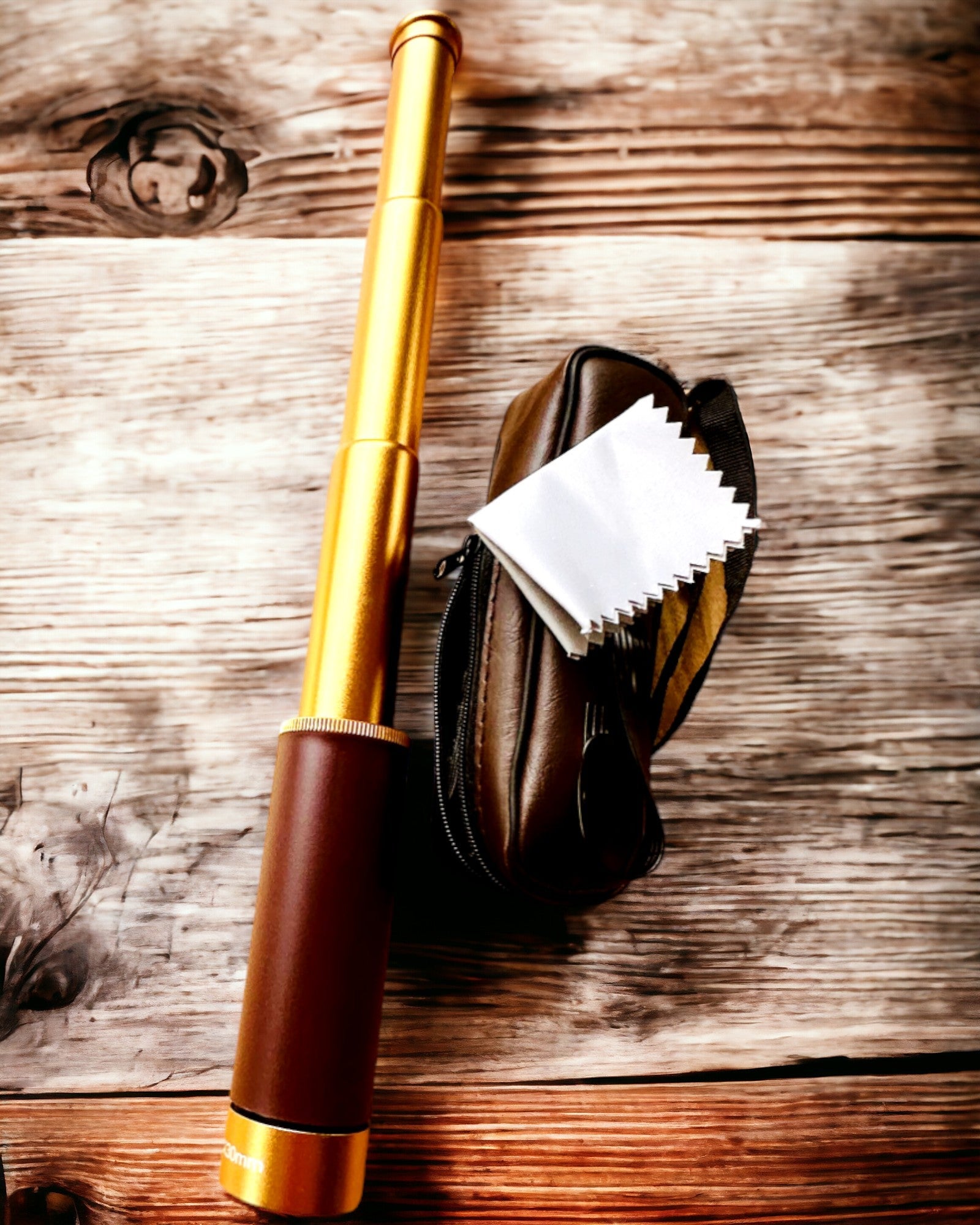 Monokulär Explorer 25x30 - Bärbar, hopfällbar handkikare, möjlighet till personlig gravyr