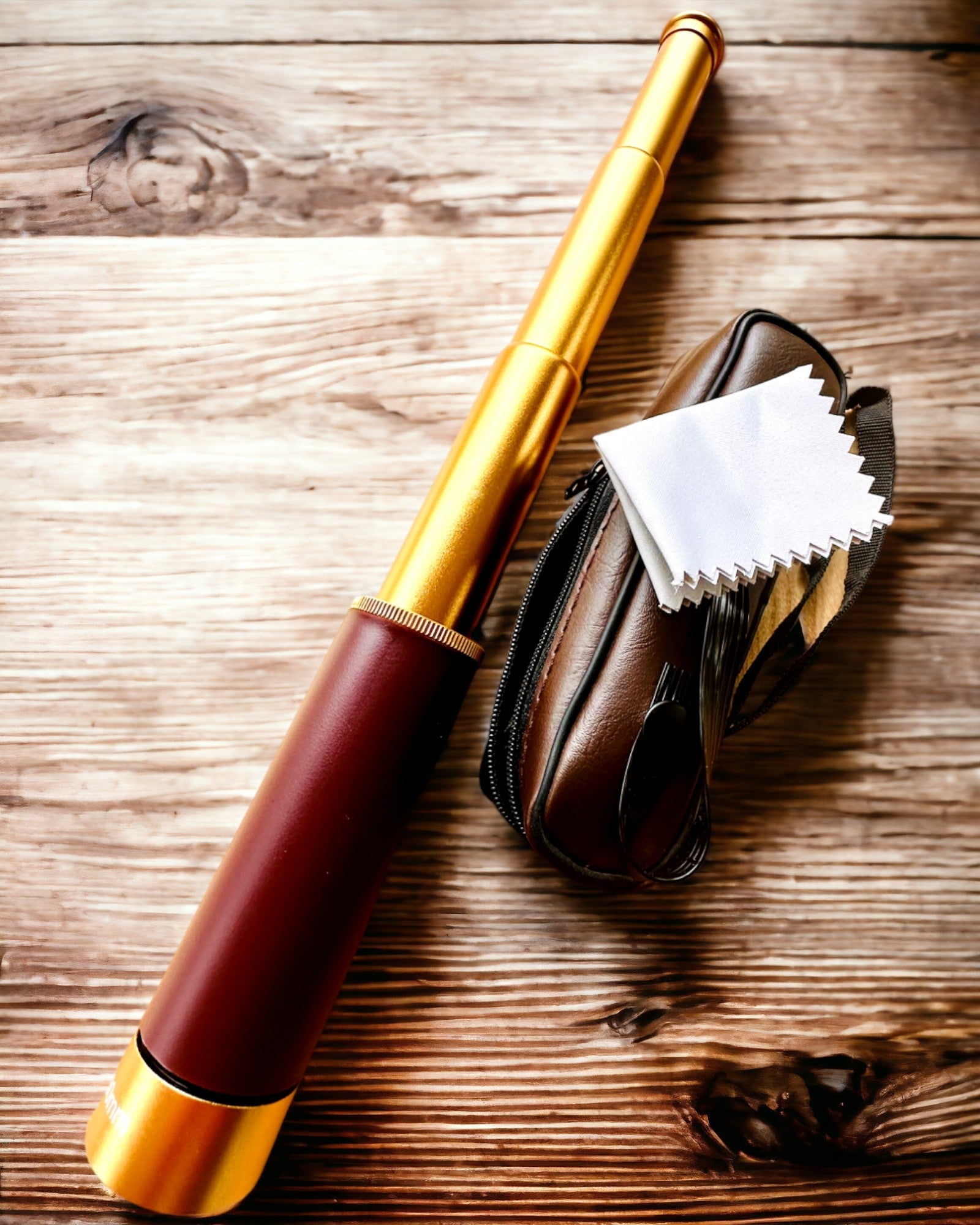 Monokulär Explorer 25x30 - Bärbar, hopfällbar handkikare, möjlighet till personlig gravyr