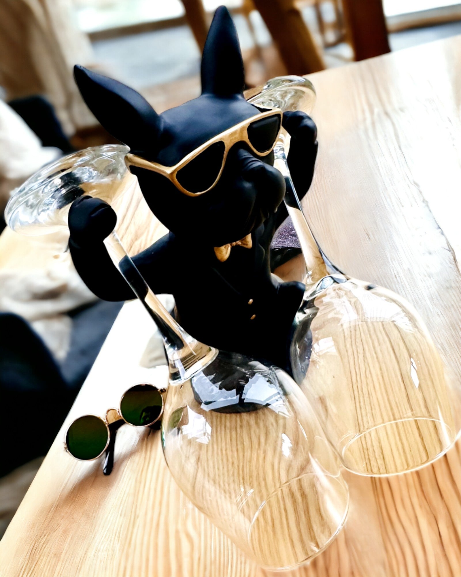 Figur Bulldog Elegance - Exklusiv glasögonhållare, möjlighet till gravyrpersonalisation